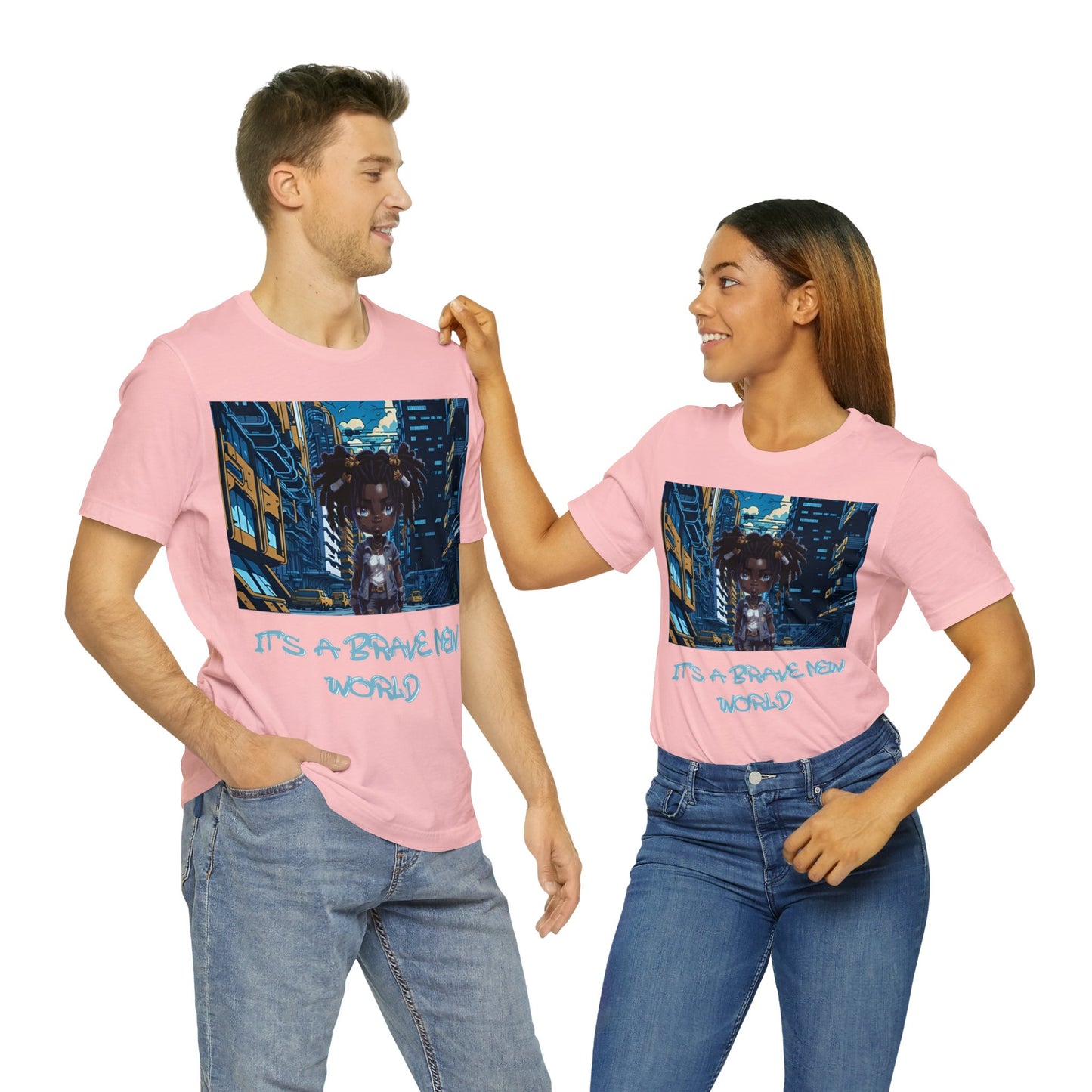 Brave New World | Black Girl Magic | Anime | HD Graphic | Trendy | Artwork | Unisex | Men's | Women's | Tee | T-Shirt