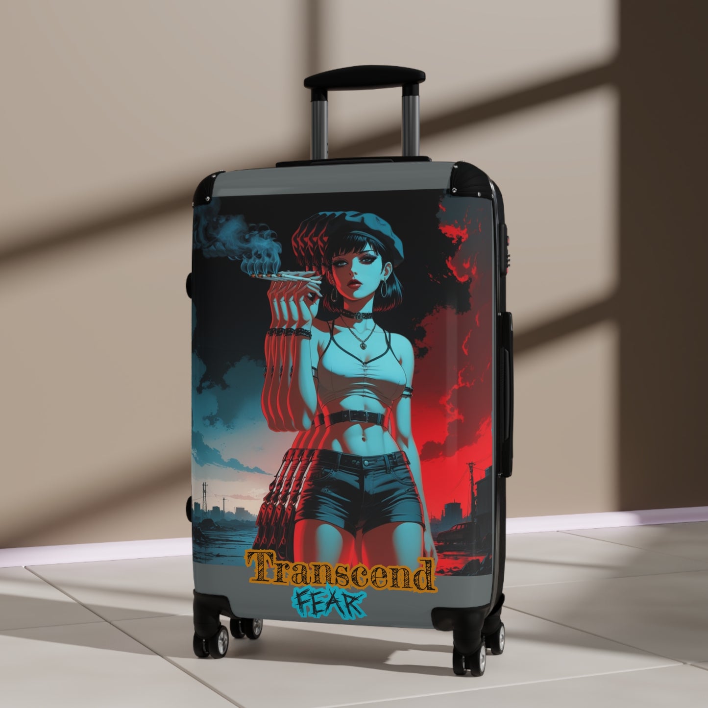 Transcend Fear Travel Suitcase – Stylish Luggage for Adventurers