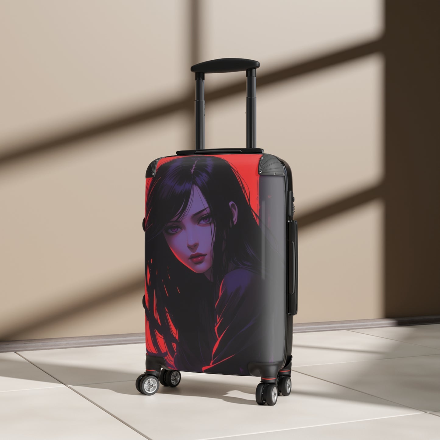 Stylish Anime Suitcase with Bold Artwork