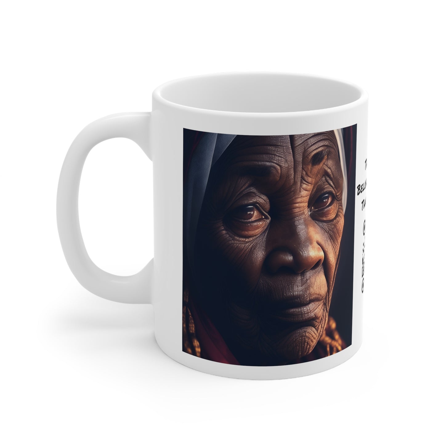 Wisdom's Face | African Woman | HD | Photorealistic | Teevolution | Coffee | Tea | Hot Chocolate | Ceramic Mug | 11oz