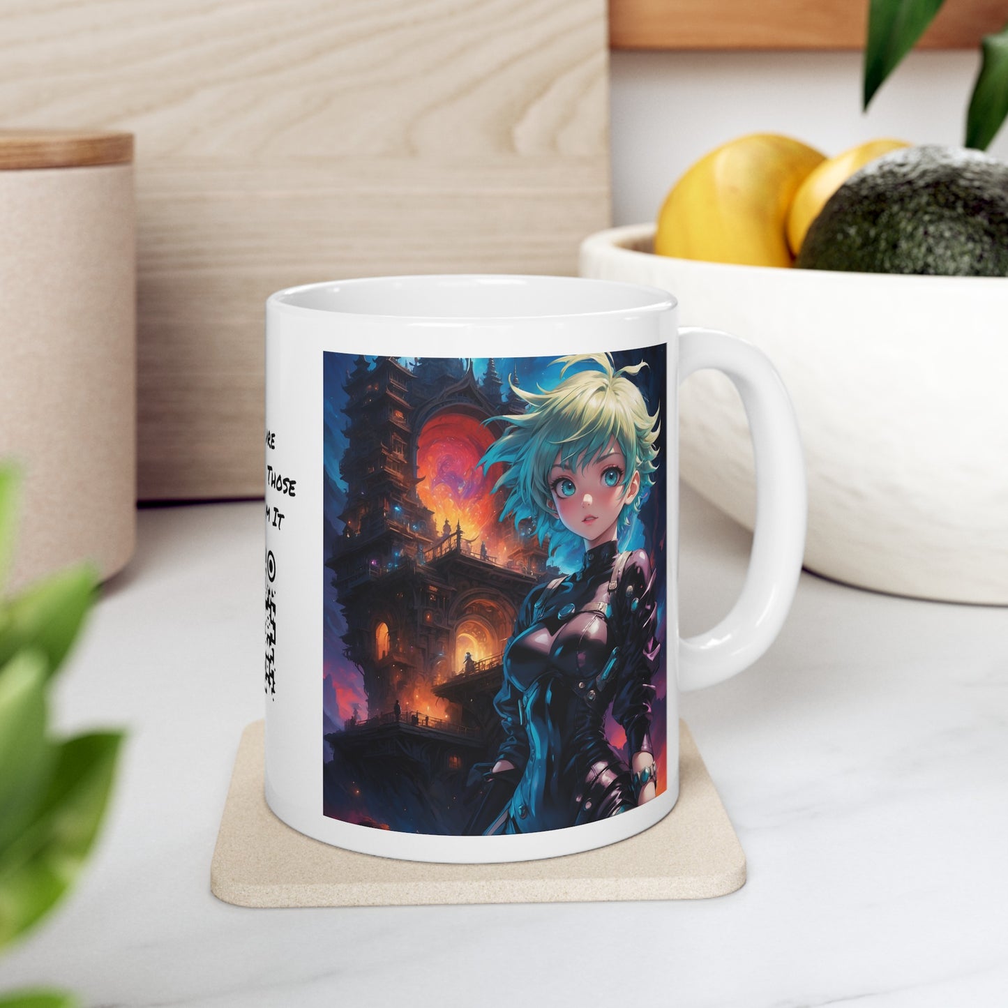 Portal Hottie | HD Graphic | Fantasy Girl | Gamer | Anime | Manga | Coffee | Tea | Hot Chocolate | 11oz | White Mug