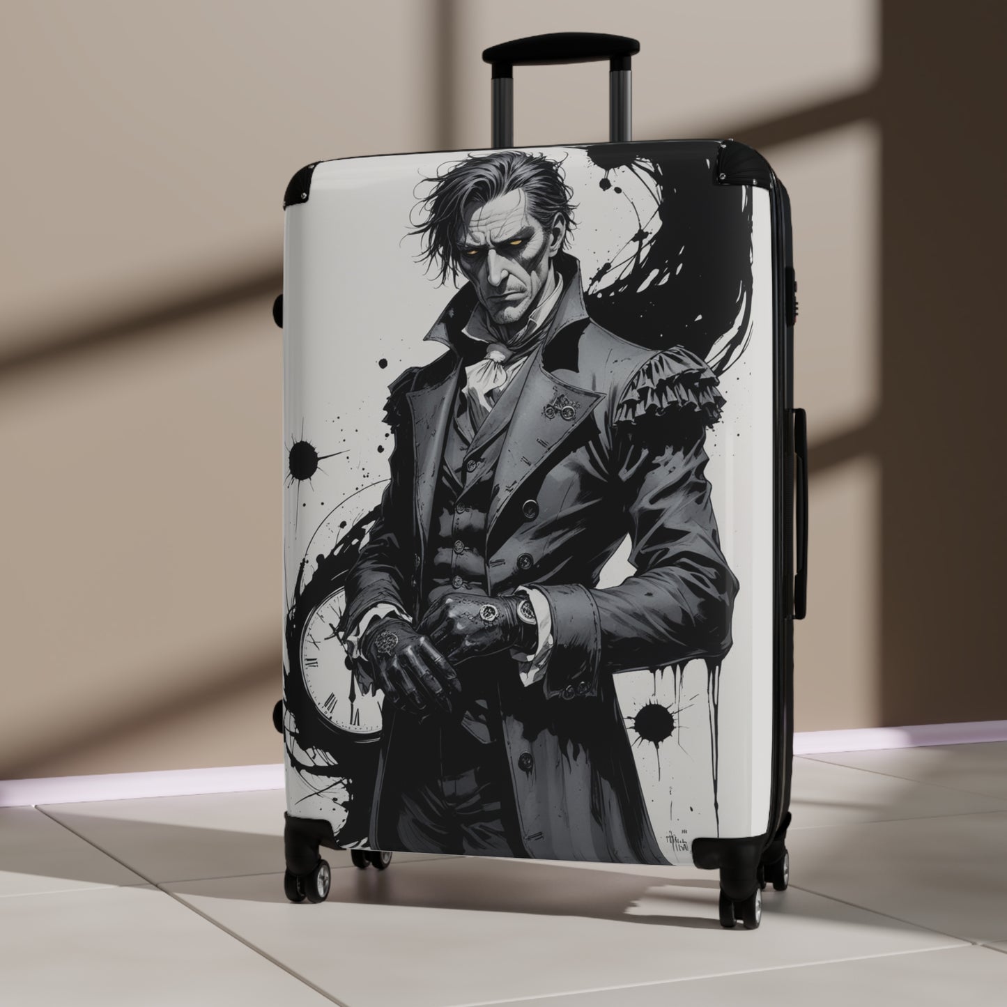 Stylish Graphic Suitcase with Unique Design