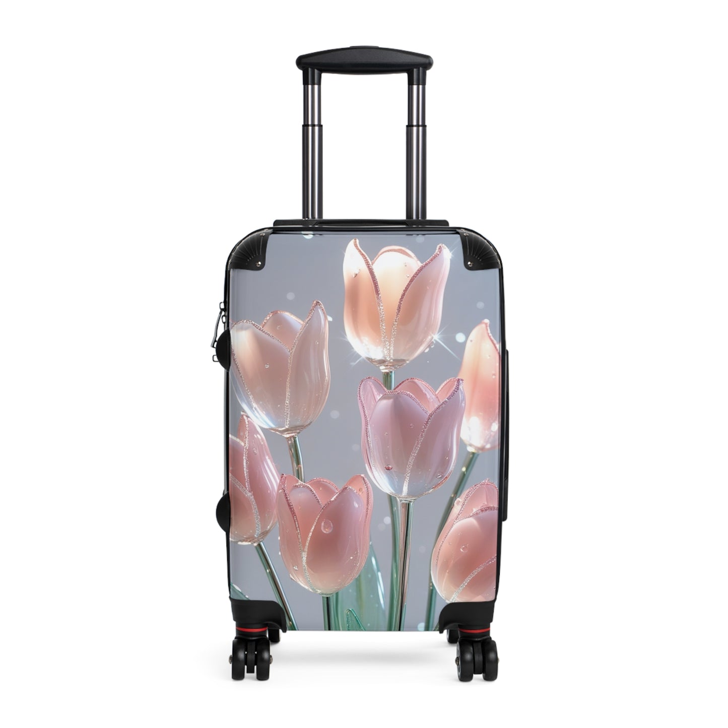Glass Bouquet Design Suitcase - Travel in Style