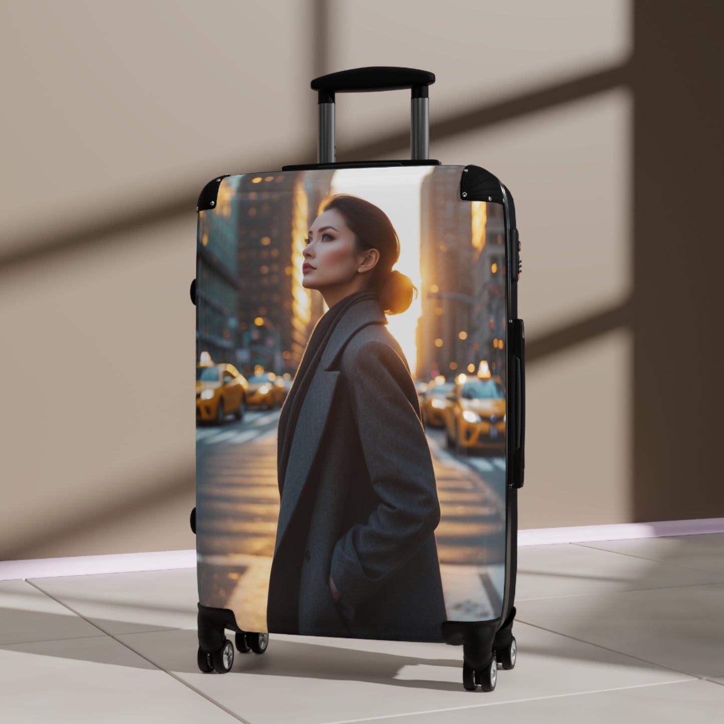 Stylish Cityscape Suitcase for Travel Enthusiasts