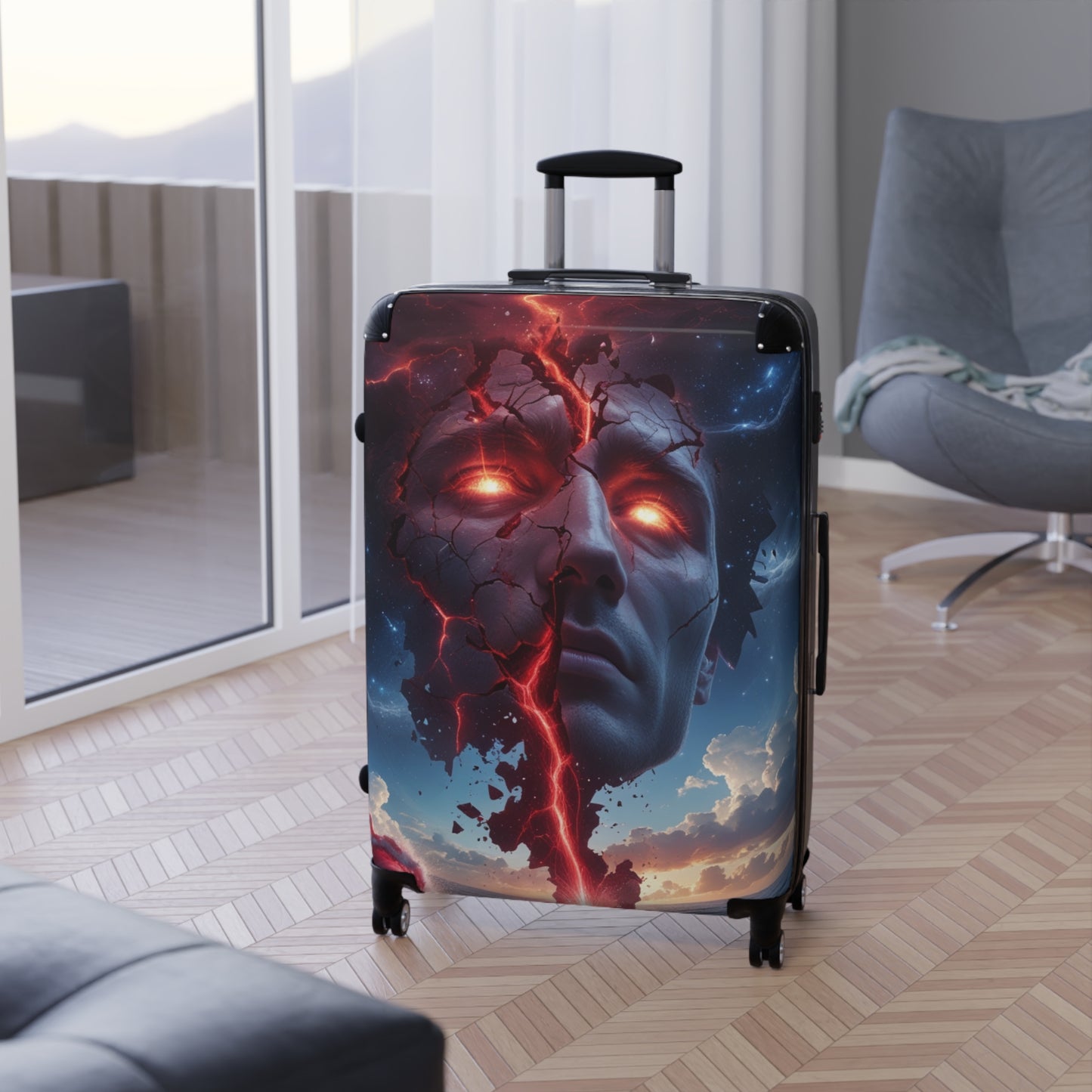 Bold Artwork Carry-On Suitcase with Artistic Design