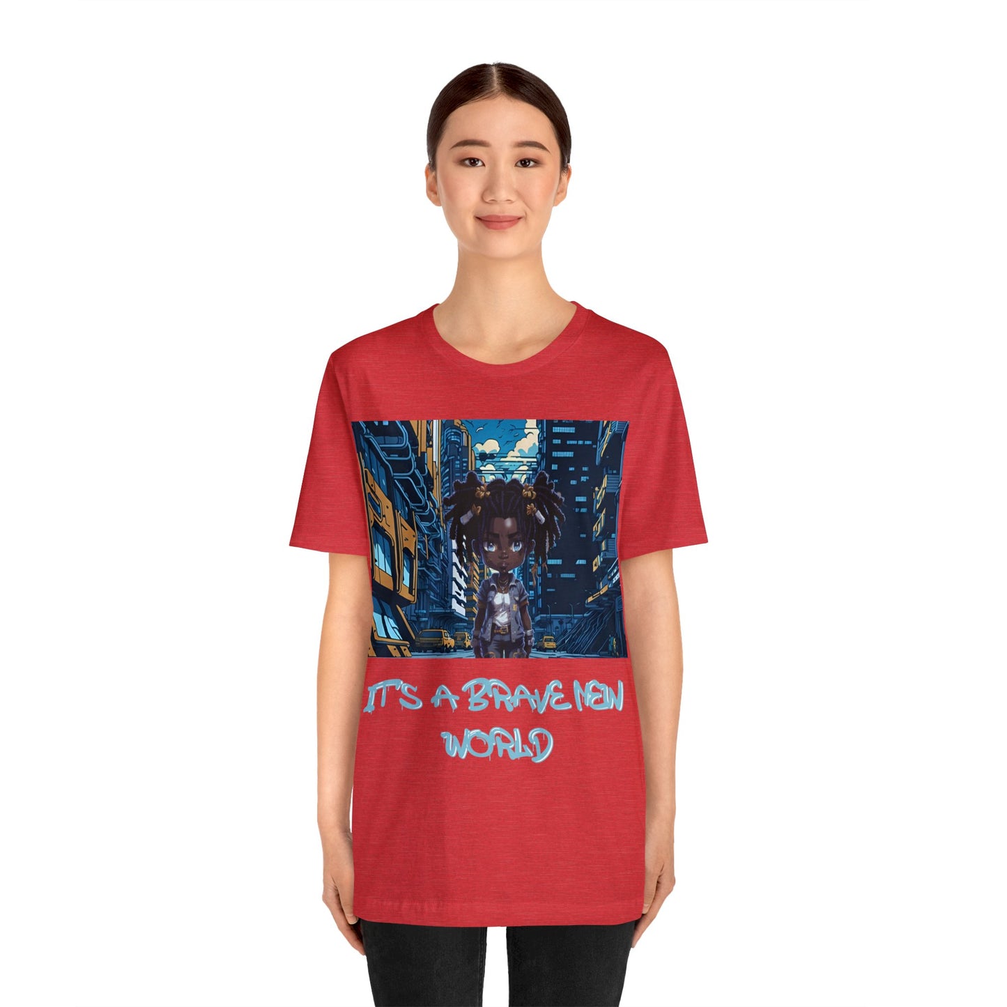 Brave New World | Black Girl Magic | Anime | HD Graphic | Trendy | Artwork | Unisex | Men's | Women's | Tee | T-Shirt