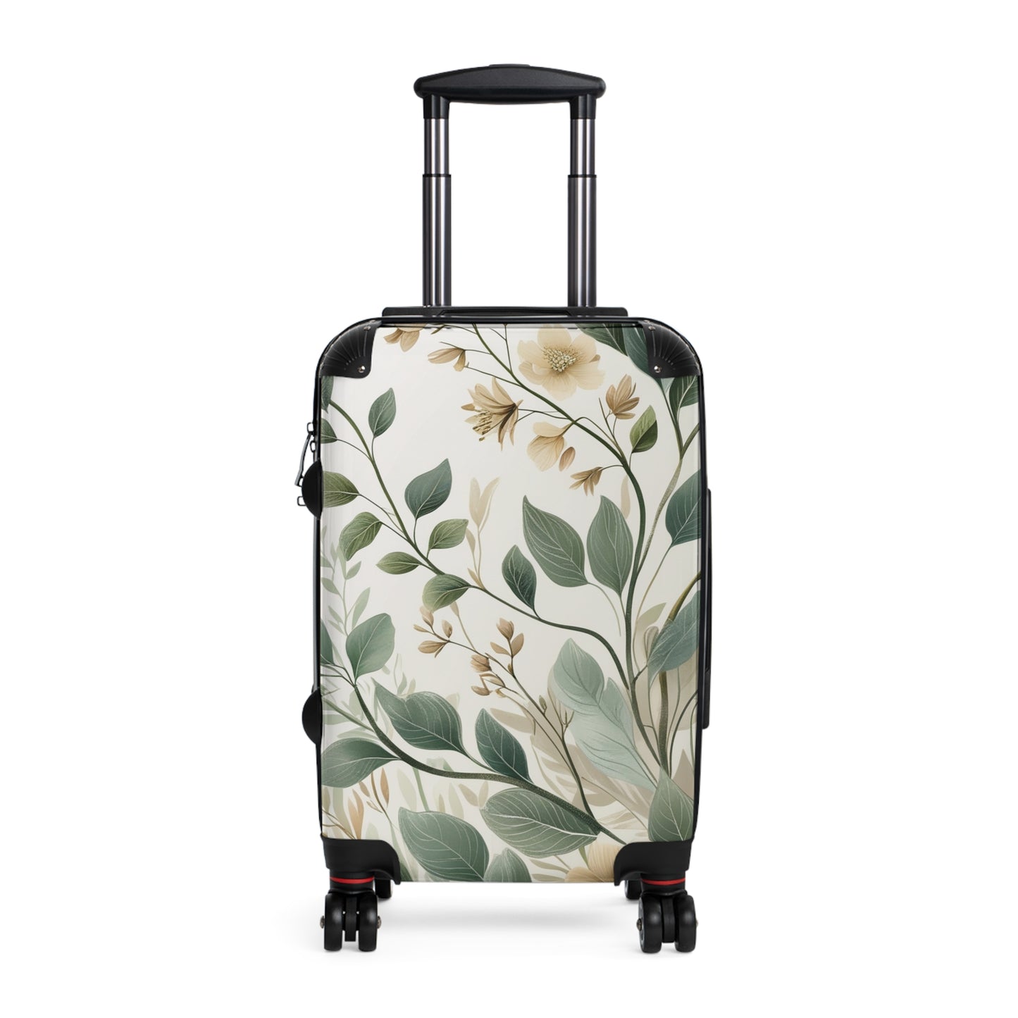 Botanical Print Suitcase for Travel Enthusiasts - Perfect for Vacations & Getaways