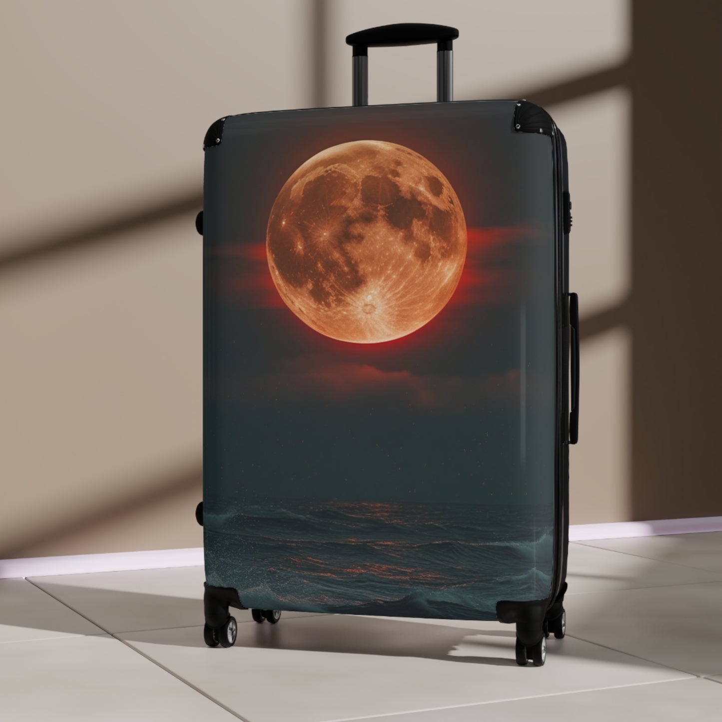Moonlit Ocean Suitcase - Stylish Travel Luggage for Adventure Seekers