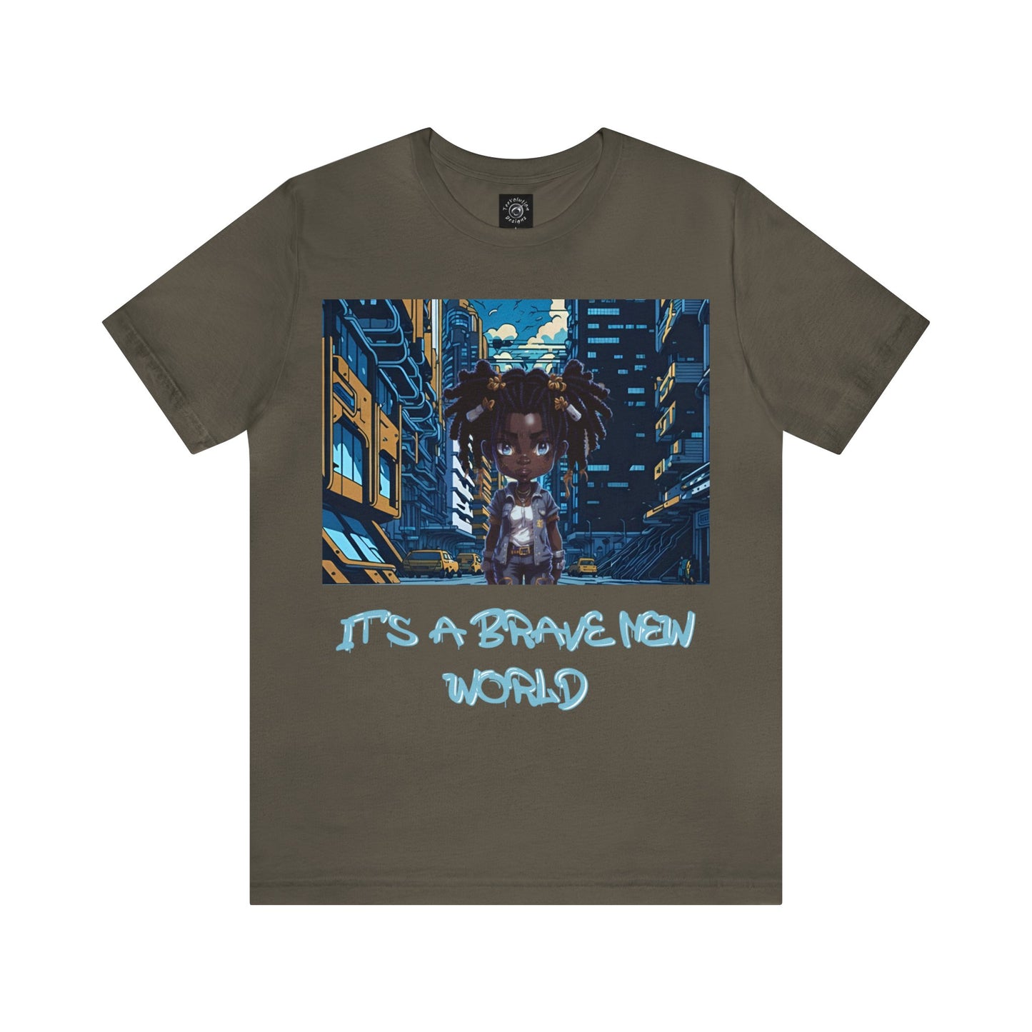 Brave New World | Black Girl Magic | Anime | HD Graphic | Trendy | Artwork | Unisex | Men's | Women's | Tee | T-Shirt