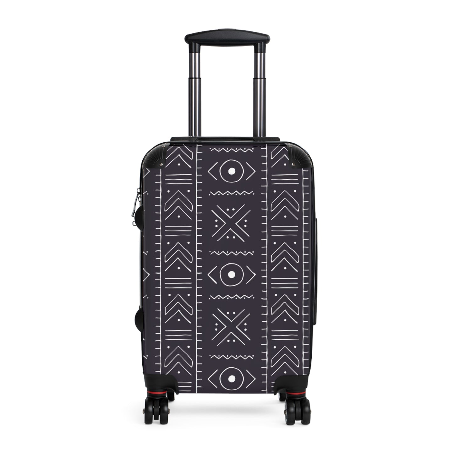 Stylish Tribal Suitcase with Geometric Design