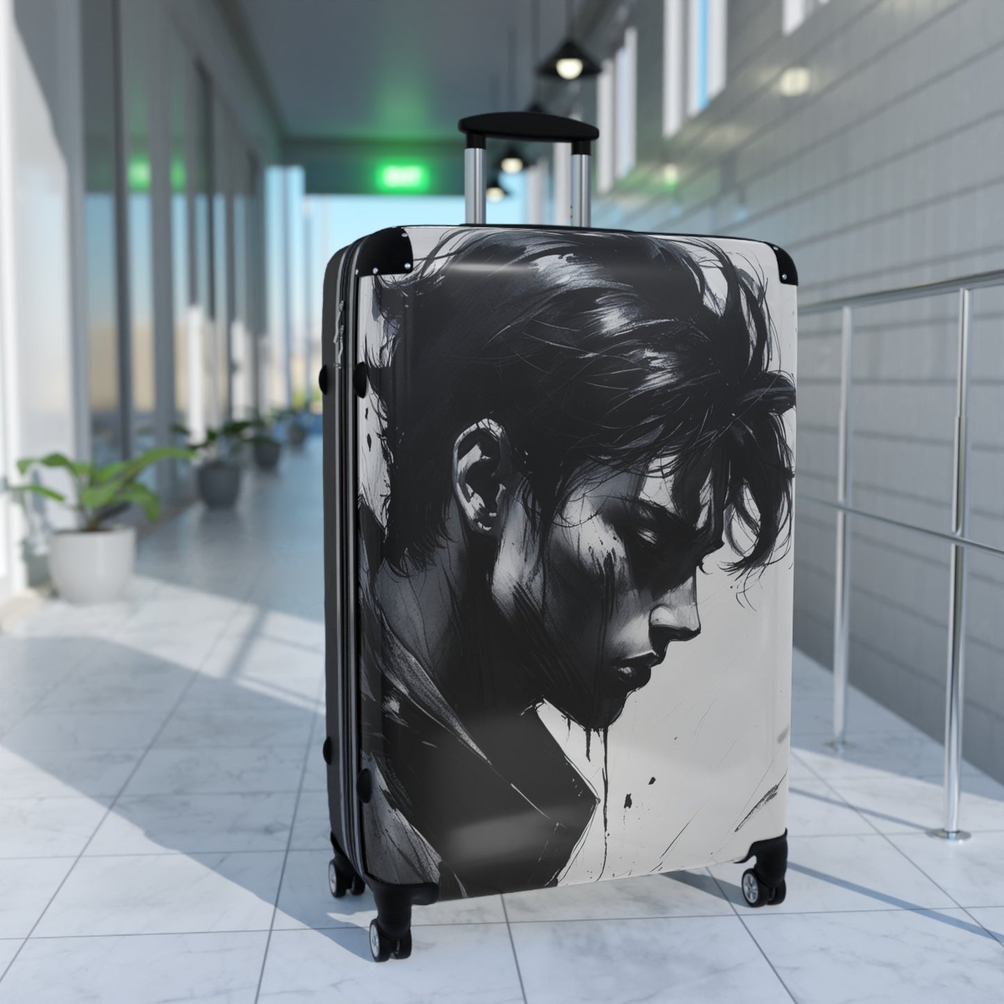 Anime Lover's Suitcase - Bold Graphic Design for Adventurers