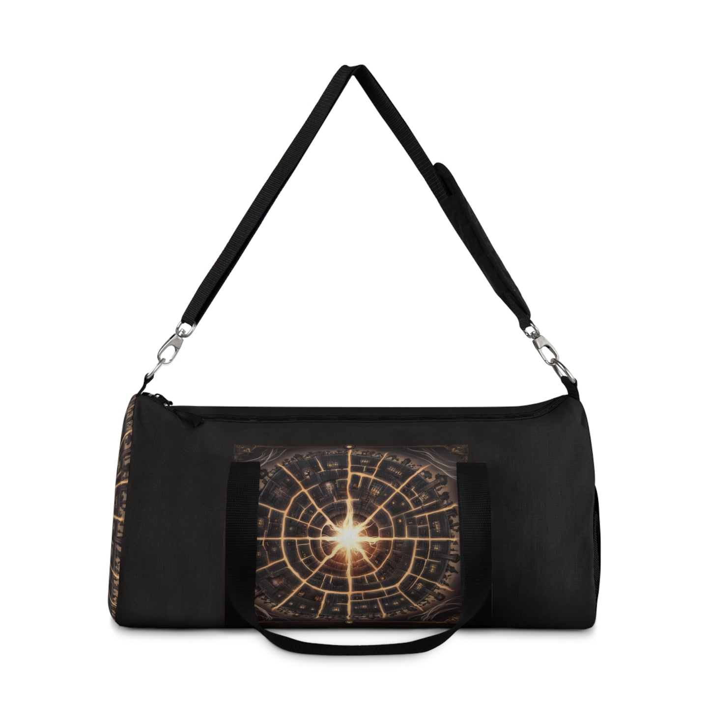 Stunning Cosmic Design Duffel Bag - Stylish Gym & Travel Tote with Starburst Design
