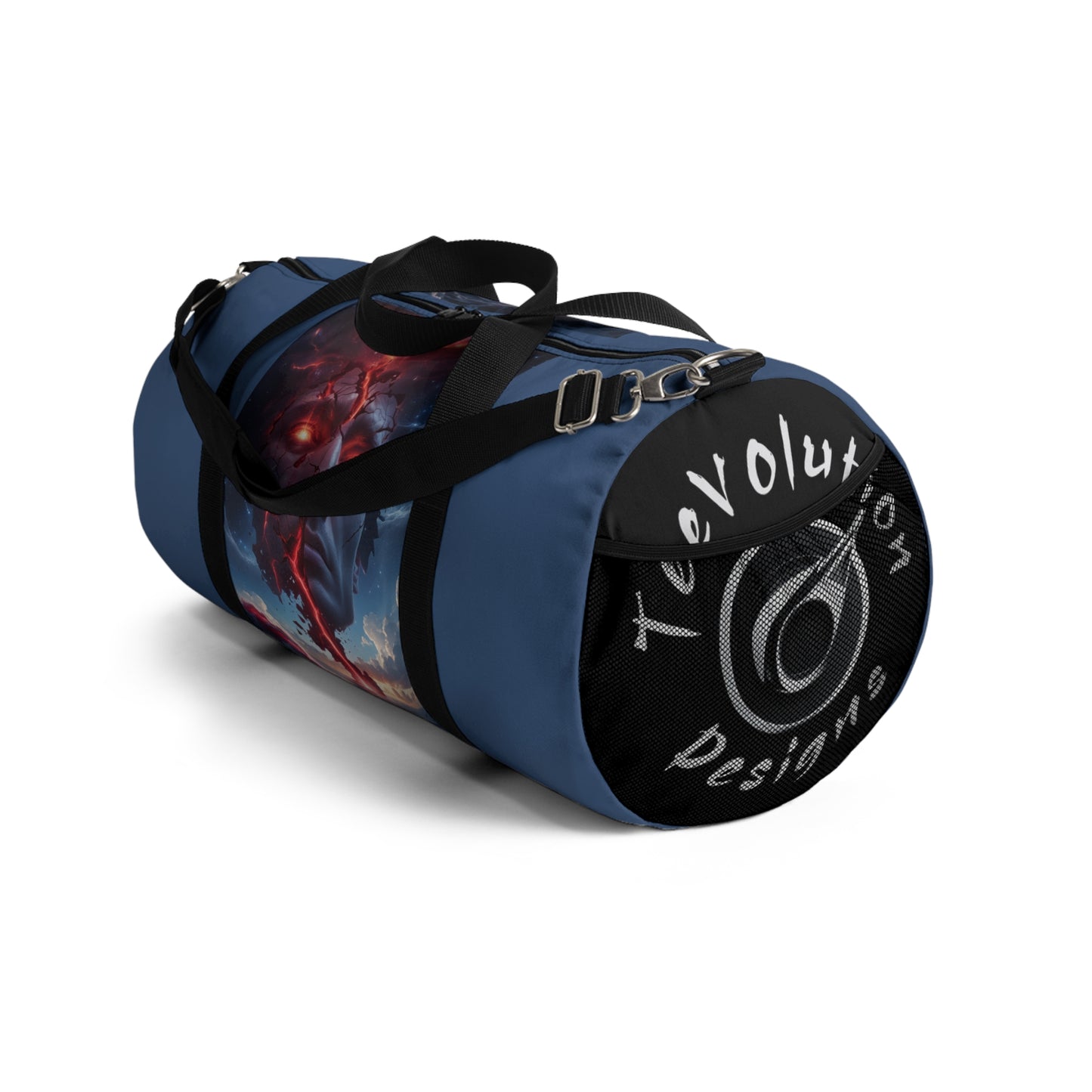 Bold Artwork Duffel Bag - Gym & Travel Tote with Sci-Fi Design