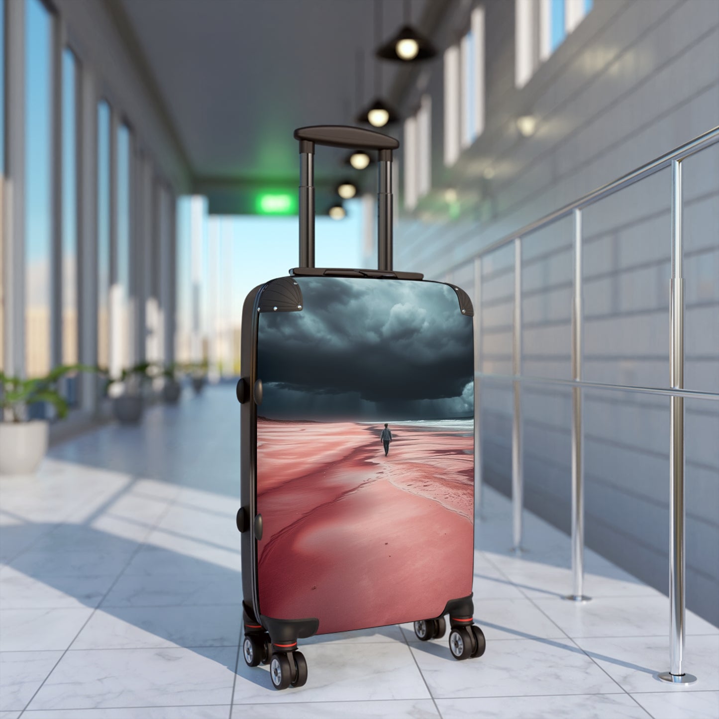 Scenic Travel Suitcase - Stylish Luggage for Adventurers
