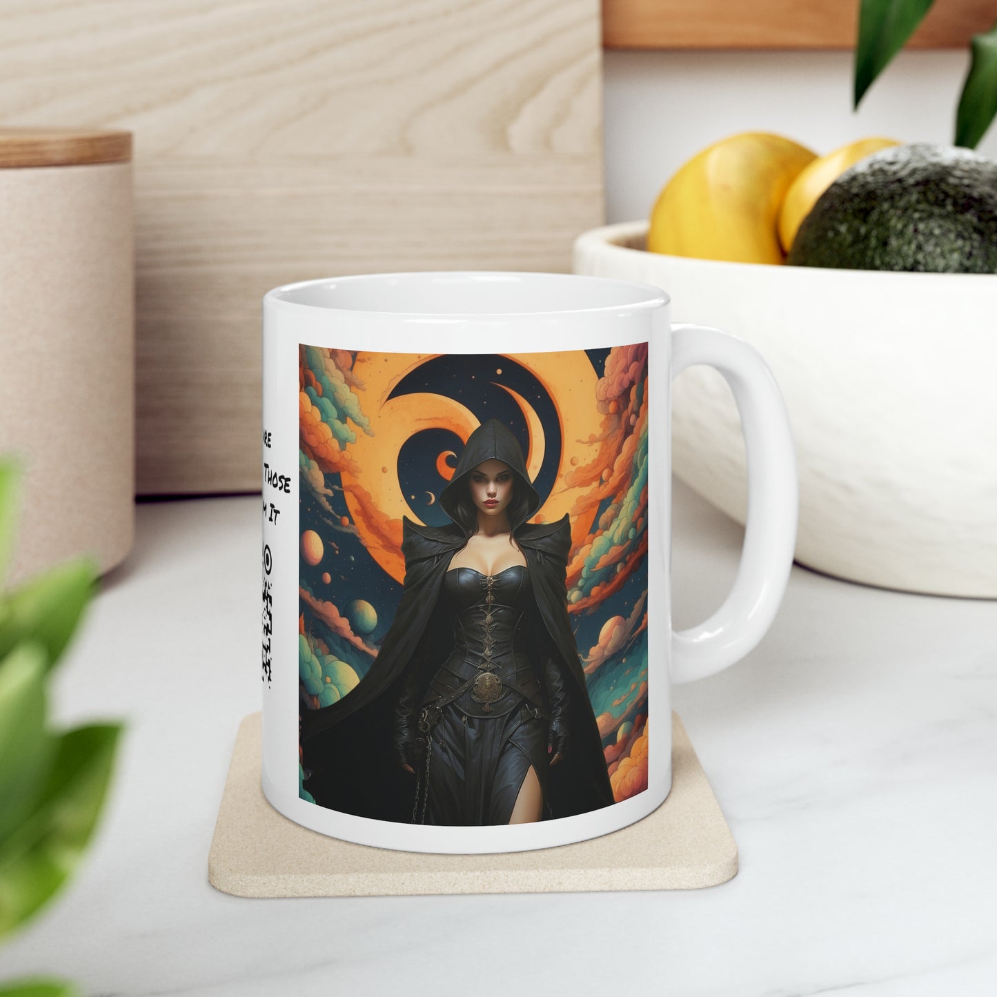 The Dark Mistress | HD Graphic | Fantasy | Anime | Gamer | Coffee | Tea | Hot Chocolate | 11oz | White Mug