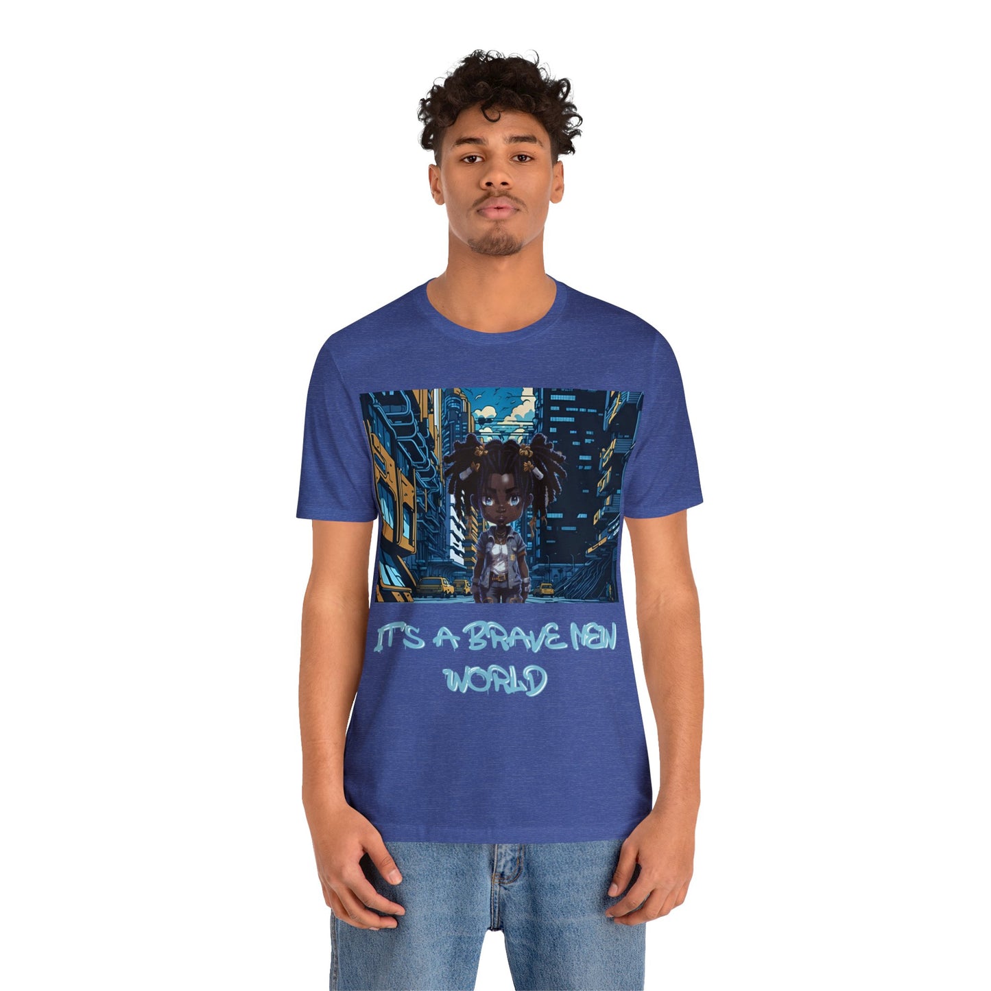 Brave New World | Black Girl Magic | Anime | HD Graphic | Trendy | Artwork | Unisex | Men's | Women's | Tee | T-Shirt