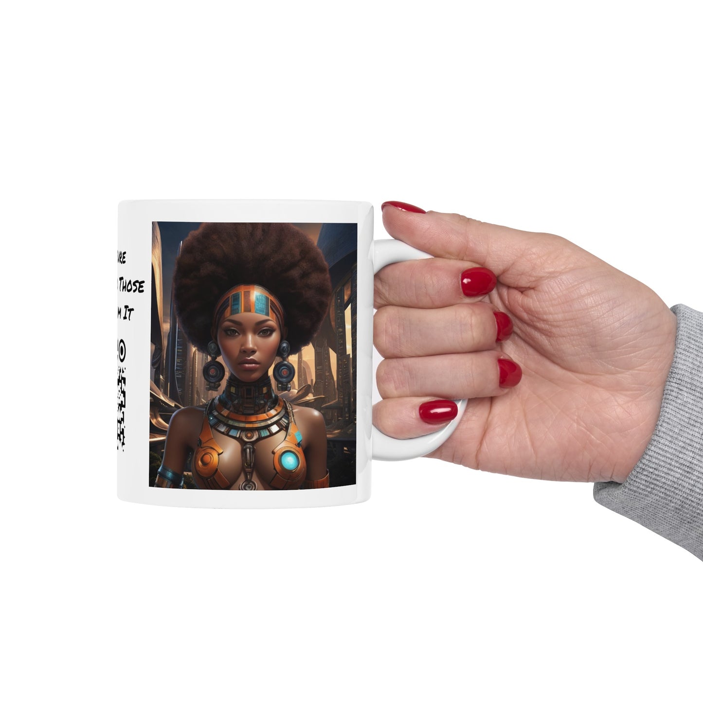 Soul Power | HD Graphic | Black Empowerment | Afro-Futurism | Coffee | Tea | Hot Chocolate | 11oz | White Mug