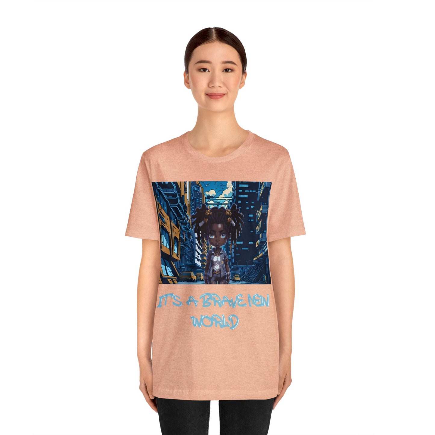 Brave New World | Black Girl Magic | Anime | HD Graphic | Trendy | Artwork | Unisex | Men's | Women's | Tee | T-Shirt