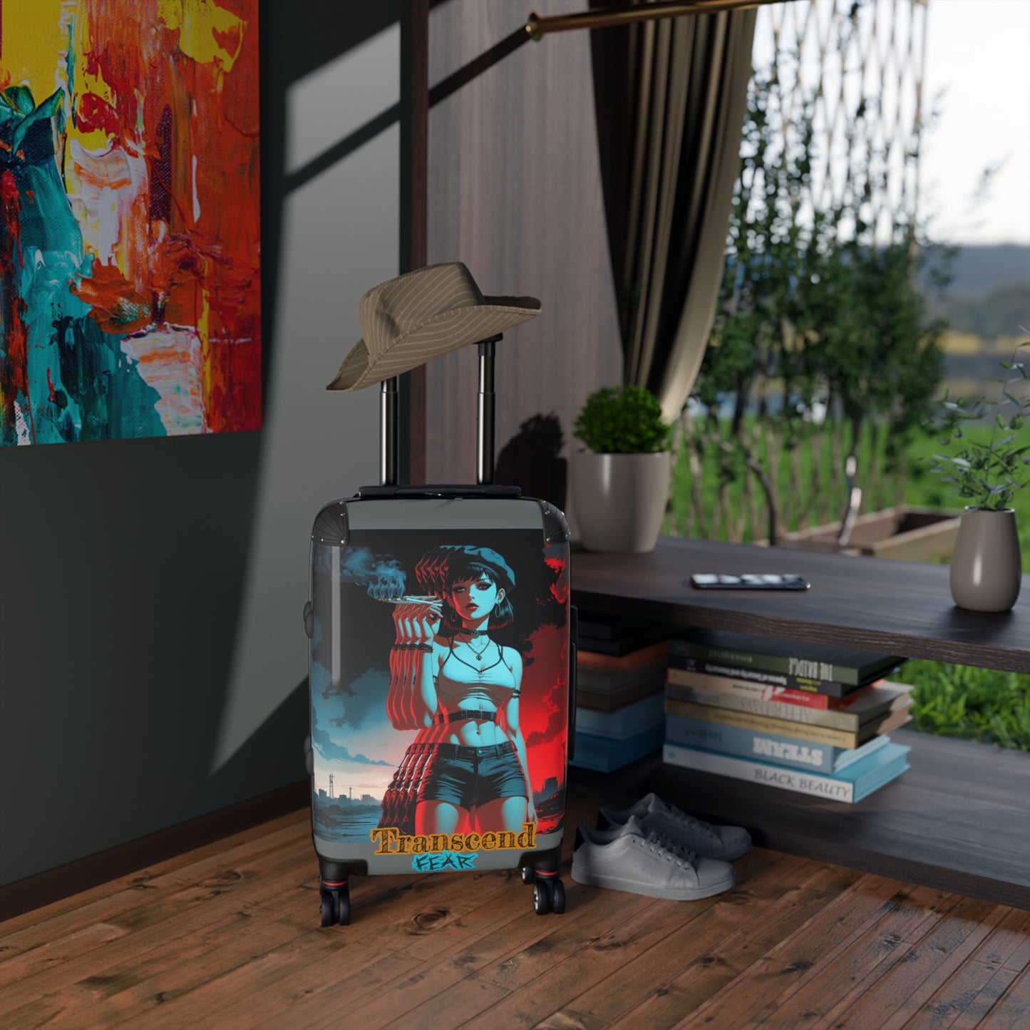 Transcend Fear Travel Suitcase – Stylish Luggage for Adventurers