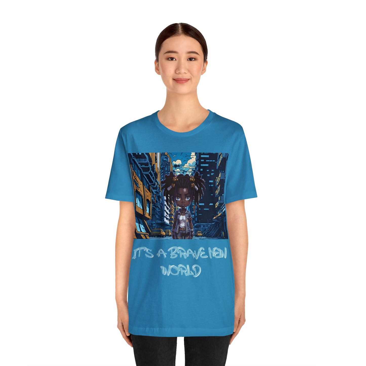 Brave New World | Black Girl Magic | Anime | HD Graphic | Trendy | Artwork | Unisex | Men's | Women's | Tee | T-Shirt