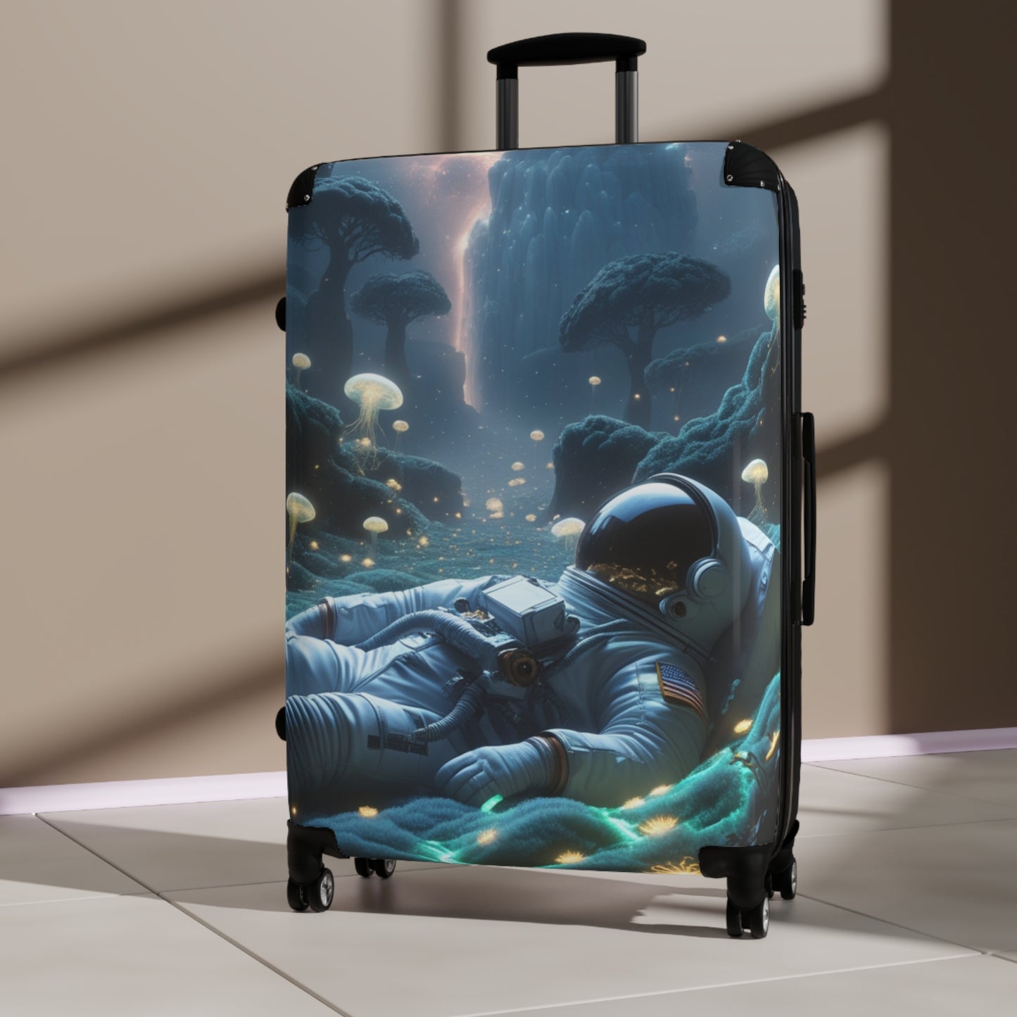 Astronaut In The Ocean Hard Shell Suitcase - Unique Travel Luggage for Space Lovers