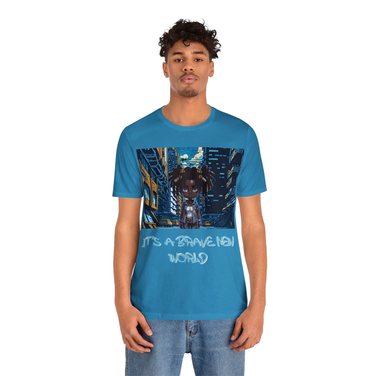 Brave New World | Black Girl Magic | Anime | HD Graphic | Trendy | Artwork | Unisex | Men's | Women's | Tee | T-Shirt