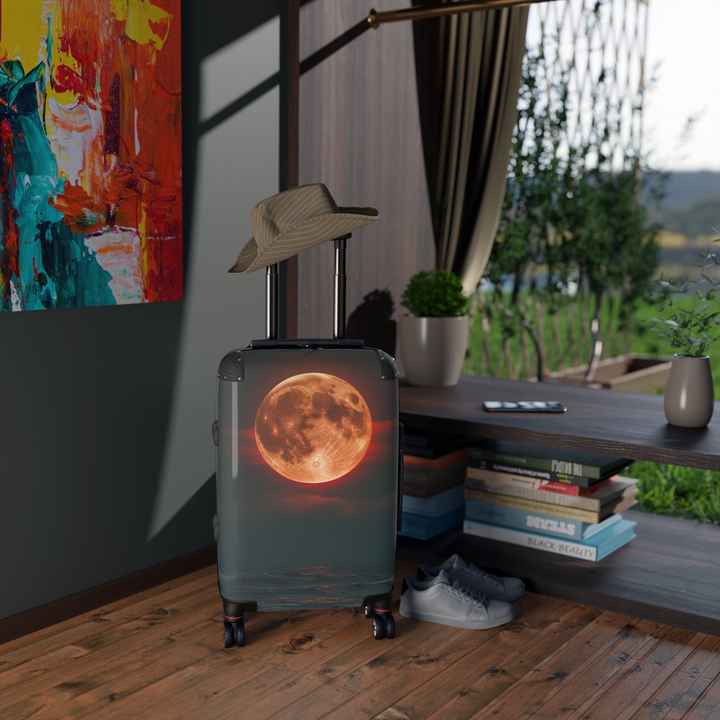 Moonlit Ocean Suitcase - Stylish Travel Luggage for Adventure Seekers
