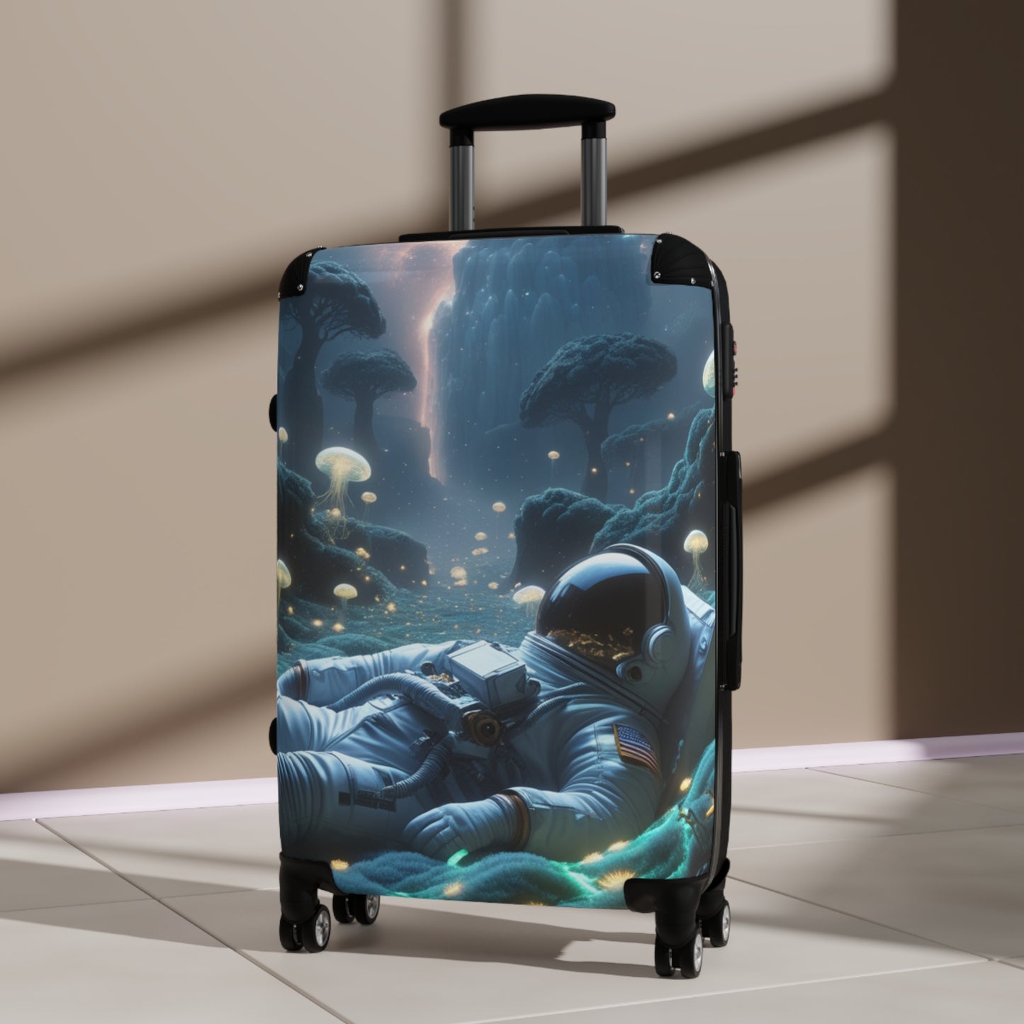 Astronaut In The Ocean Hard Shell Suitcase - Unique Travel Luggage for Space Lovers