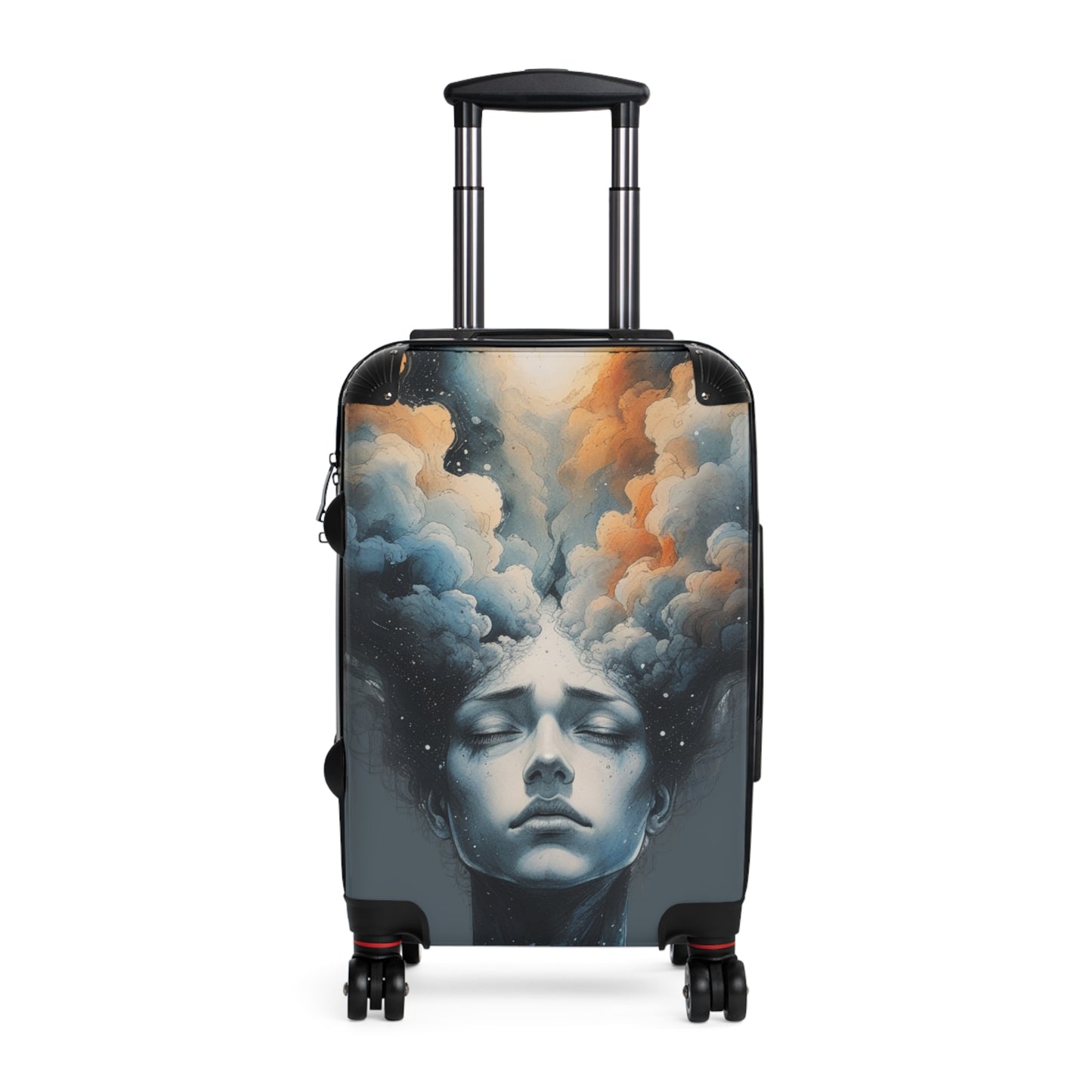 Artistic Cloud Dreamer Suitcase - Dreamy Cloud Design for Travelers