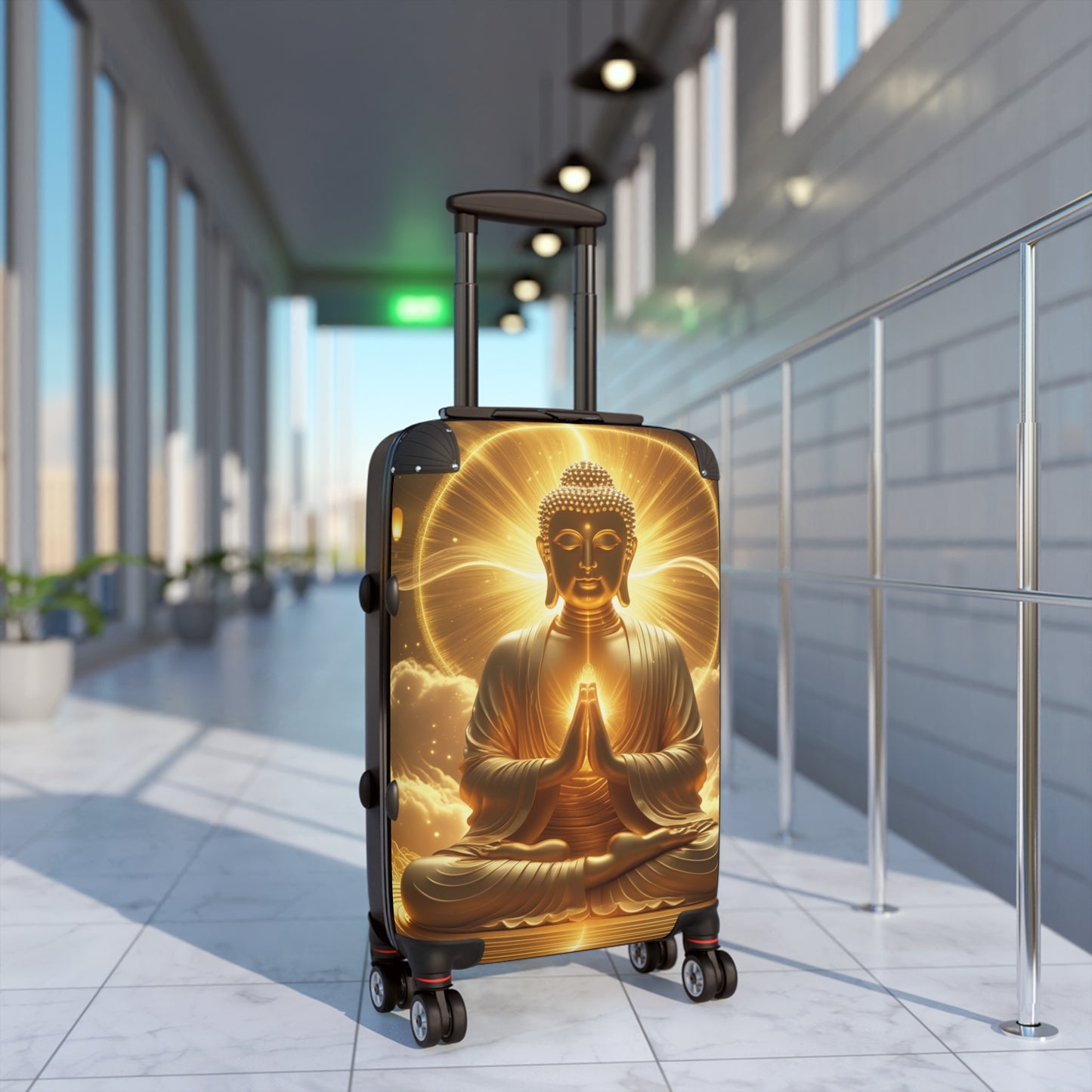 Zen Buddha Suitcase - Travel Style with Zen Vibes for Mindful Journeys