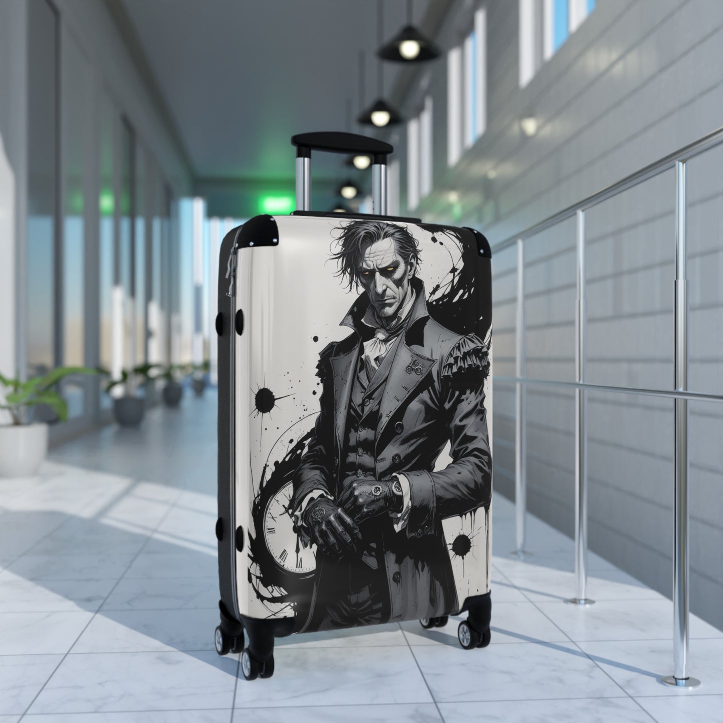 Stylish Graphic Suitcase with Unique Design