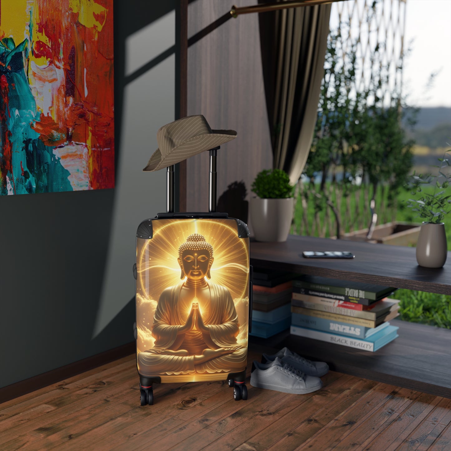 Zen Buddha Suitcase - Travel Style with Zen Vibes for Mindful Journeys
