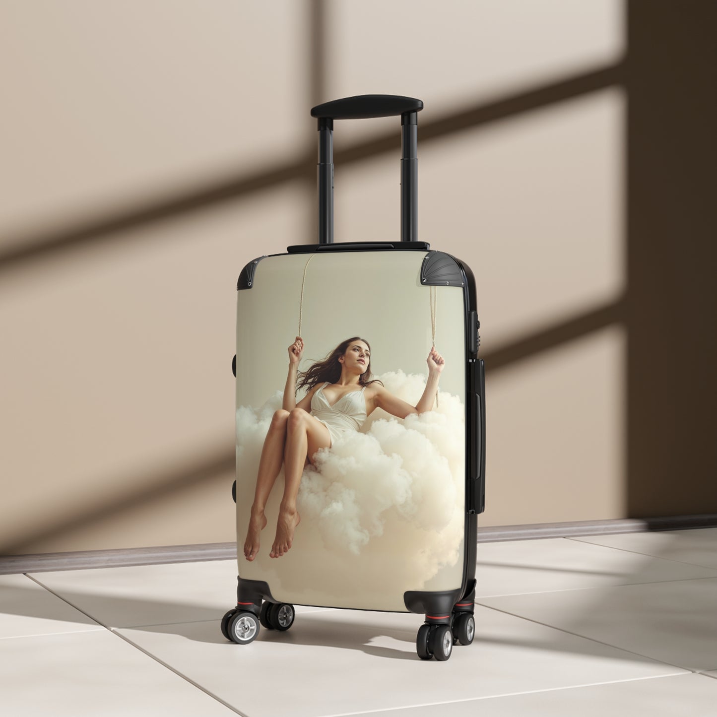 Dreamy Cloud Swing Suitcase - Travel in Style with Whimsical Design