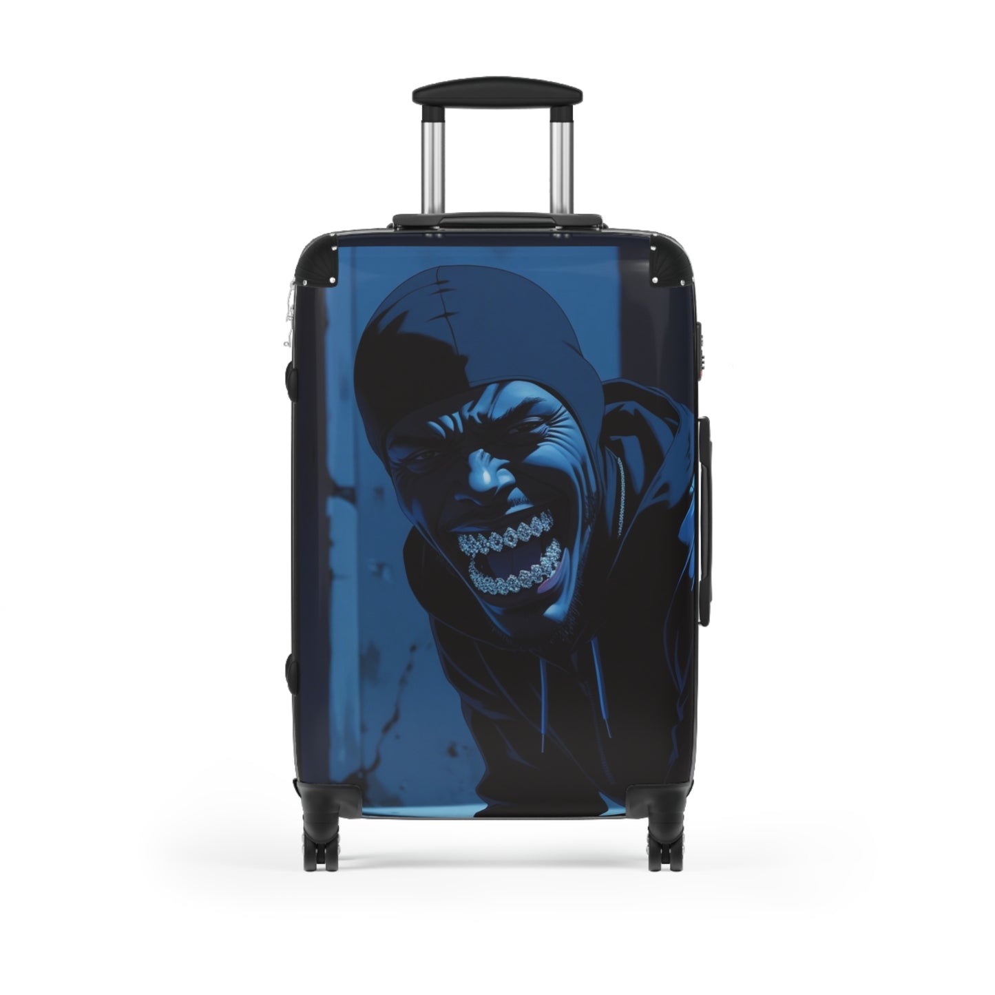 Urban Style Graphic Suitcase - Durable Travel Luggage with Bold Design