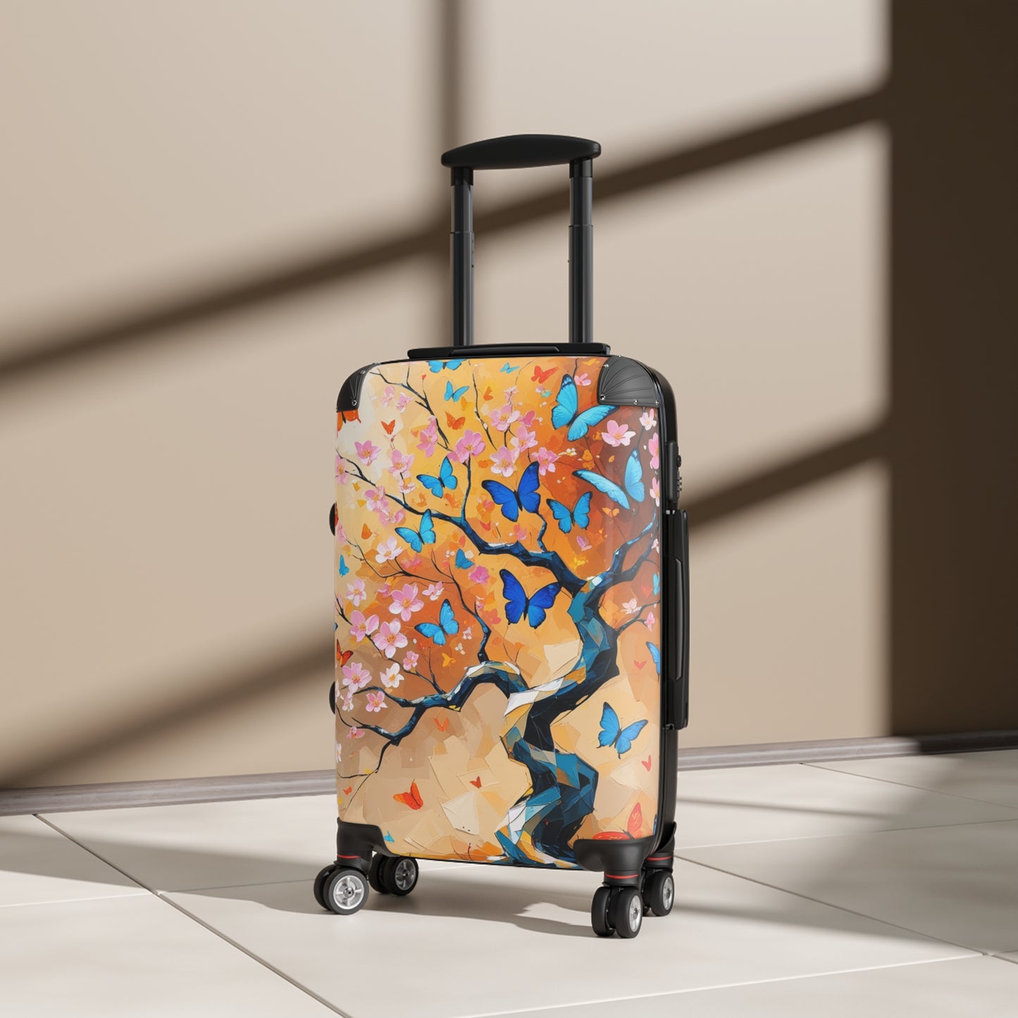 Colorful Butterfly Suitcase - Vibrant Travel Luggage for Adventurers