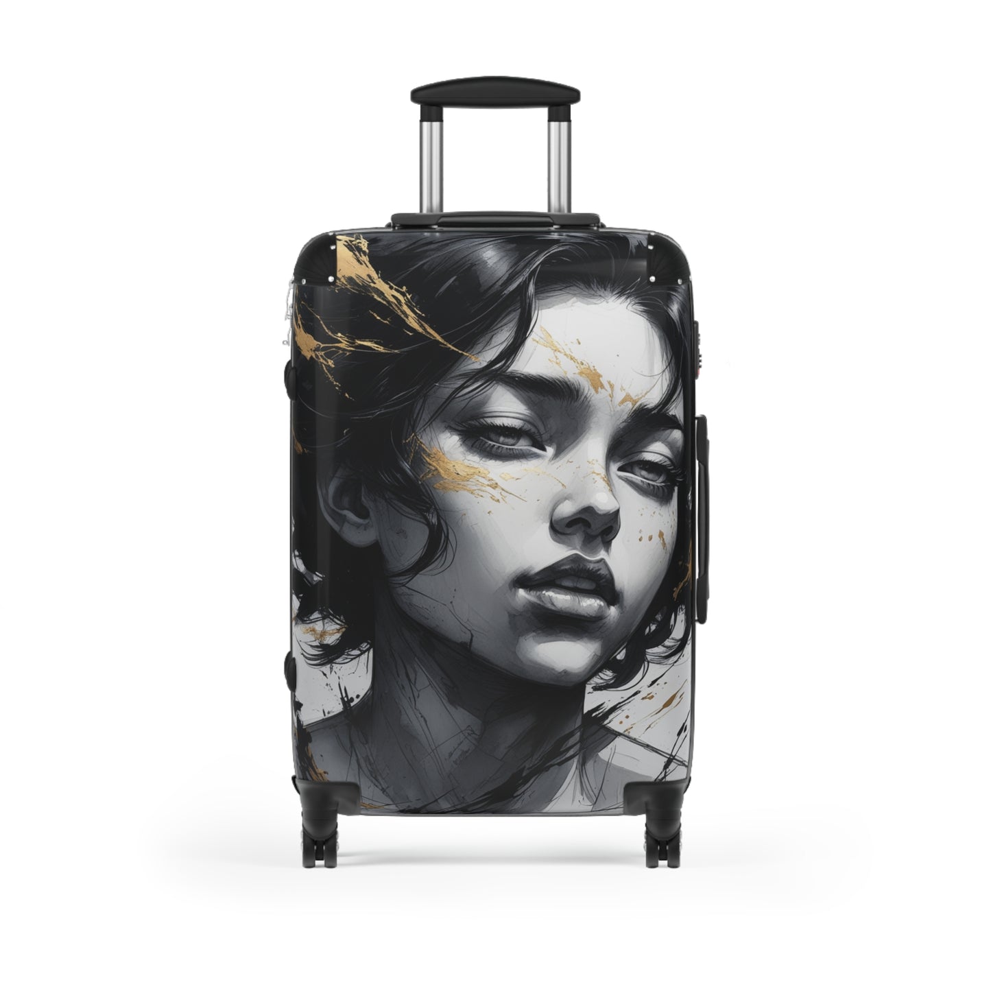 Artistic Carry-On Suitcase with Elegant Design