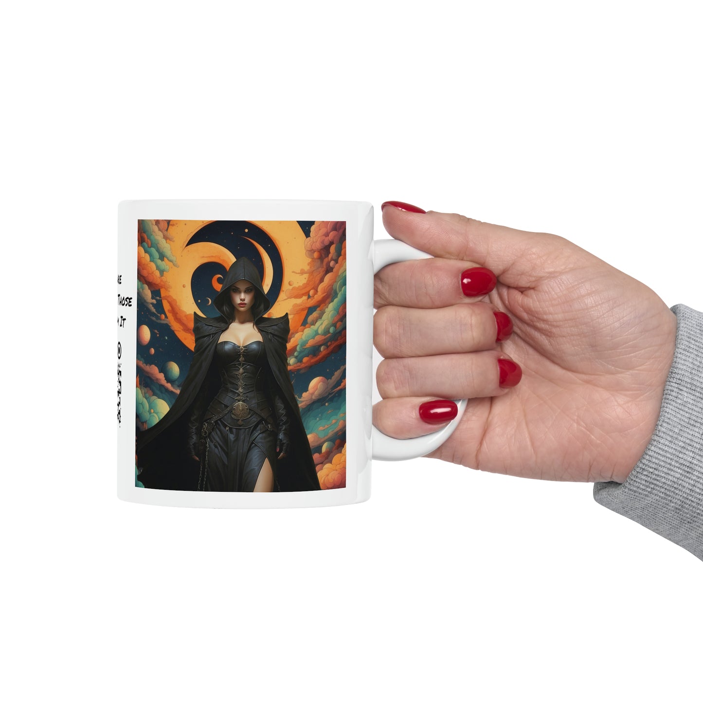 The Dark Mistress | HD Graphic | Fantasy | Anime | Gamer | Coffee | Tea | Hot Chocolate | 11oz | White Mug