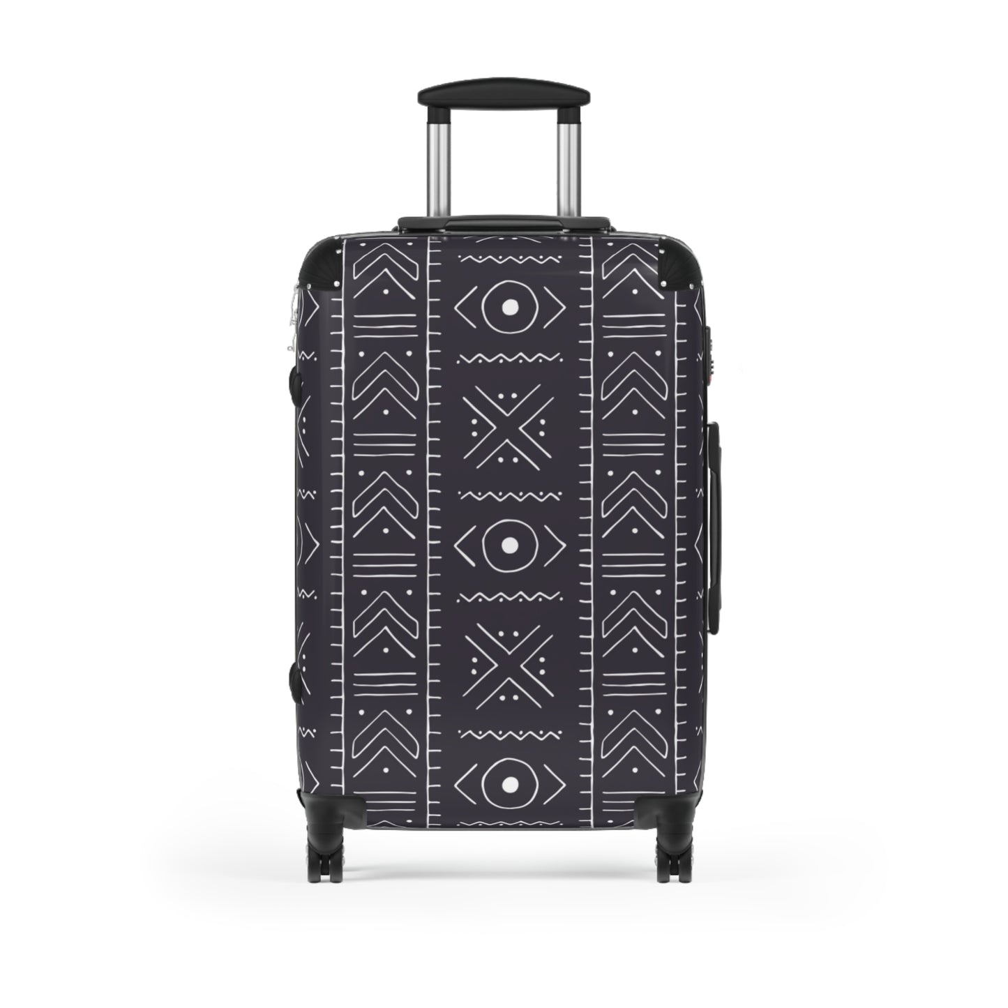 Stylish Tribal Suitcase with Geometric Design