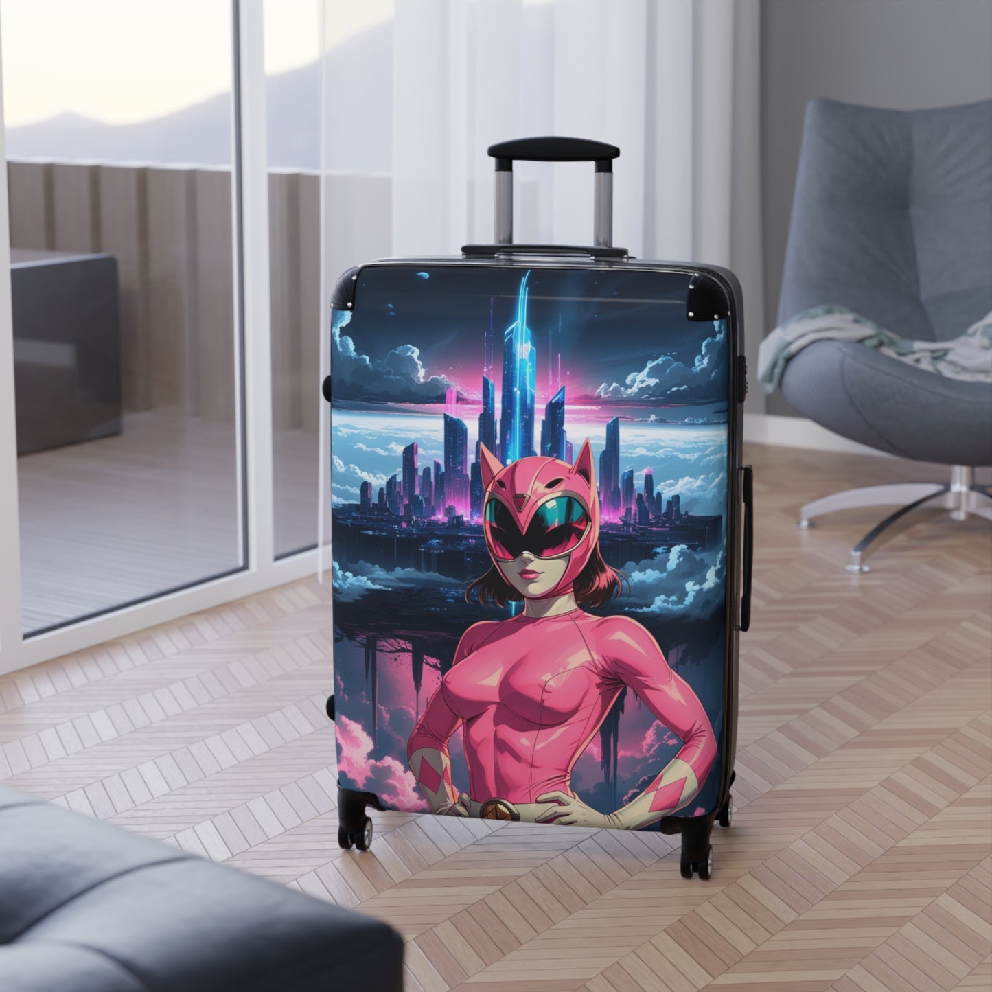 Vibrant Anime-Inspired Suitcase - Perfect for Vacations & Getaways