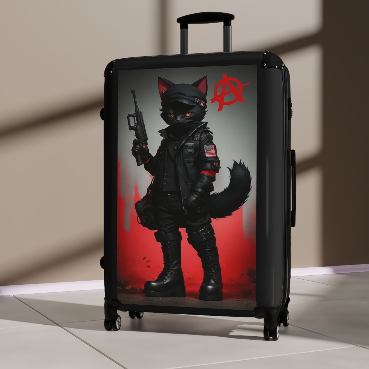 Sabo-Tabby Hard Shell Suitcase - Ideal for Travel Enthusiasts