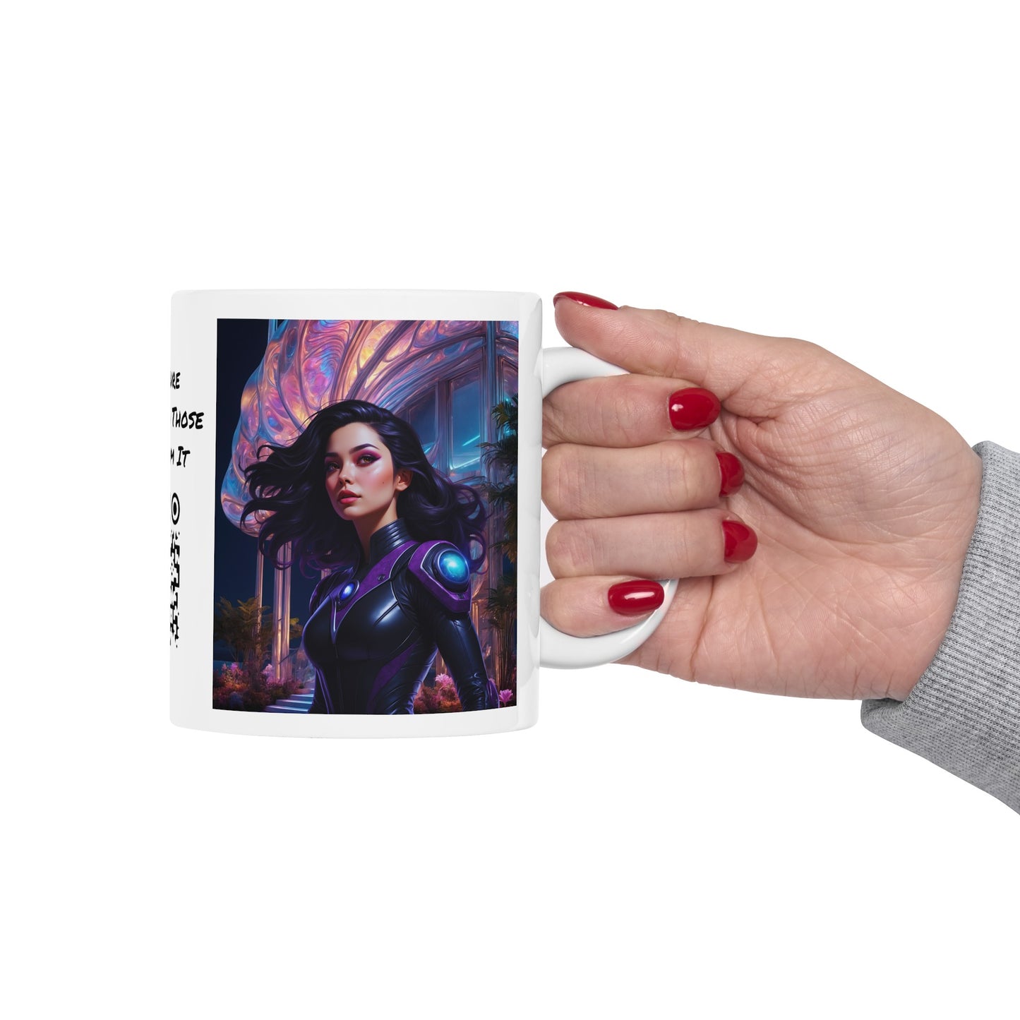 Space Siren | HD Graphic | Sci-Fi | Coffee | Tea | Hot Chocolate | 11oz | White Mug
