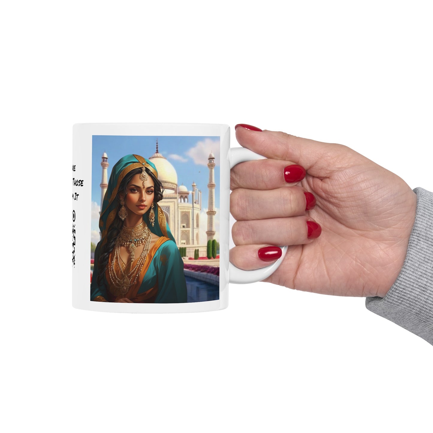 Shuddh Saundary | Taj Mahal | Pure Beauty | HD Graphic | Coffee | Tea | Hot Chocolate | 11oz | White Mug