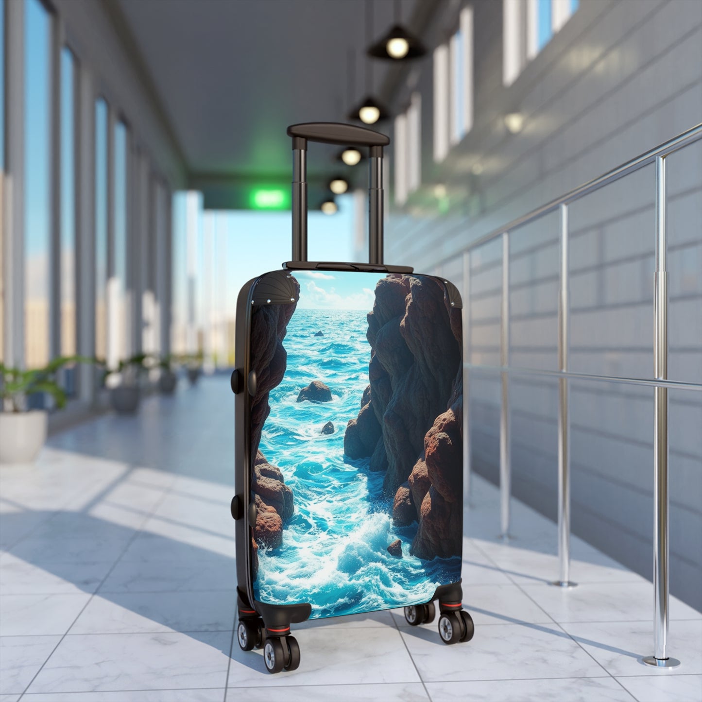 Ocean Waves Travel Suitcase - Perfect for Wanderlust Adventures