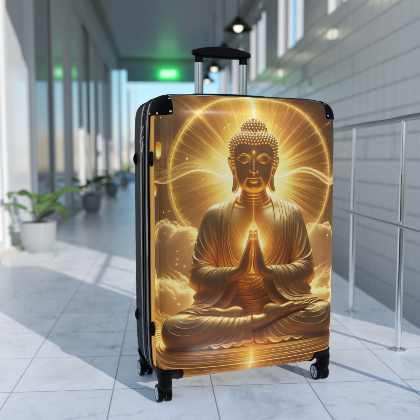 Zen Buddha Suitcase - Travel Style with Zen Vibes for Mindful Journeys