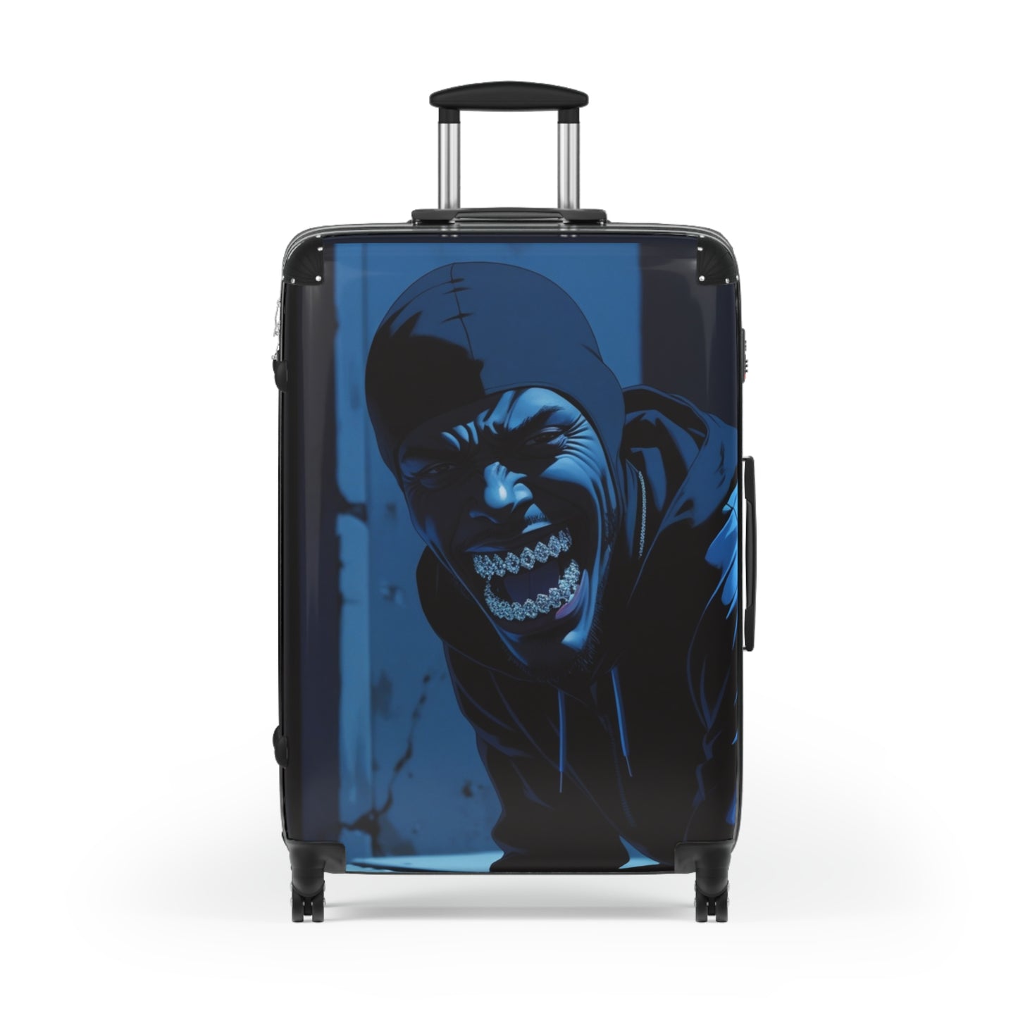 Urban Style Graphic Suitcase - Durable Travel Luggage with Bold Design