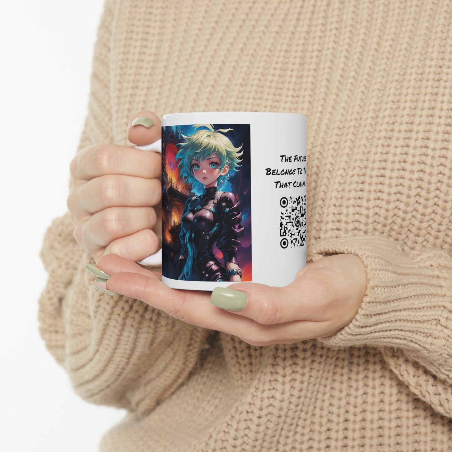 Portal Hottie | HD Graphic | Fantasy Girl | Gamer | Anime | Manga | Coffee | Tea | Hot Chocolate | 11oz | White Mug