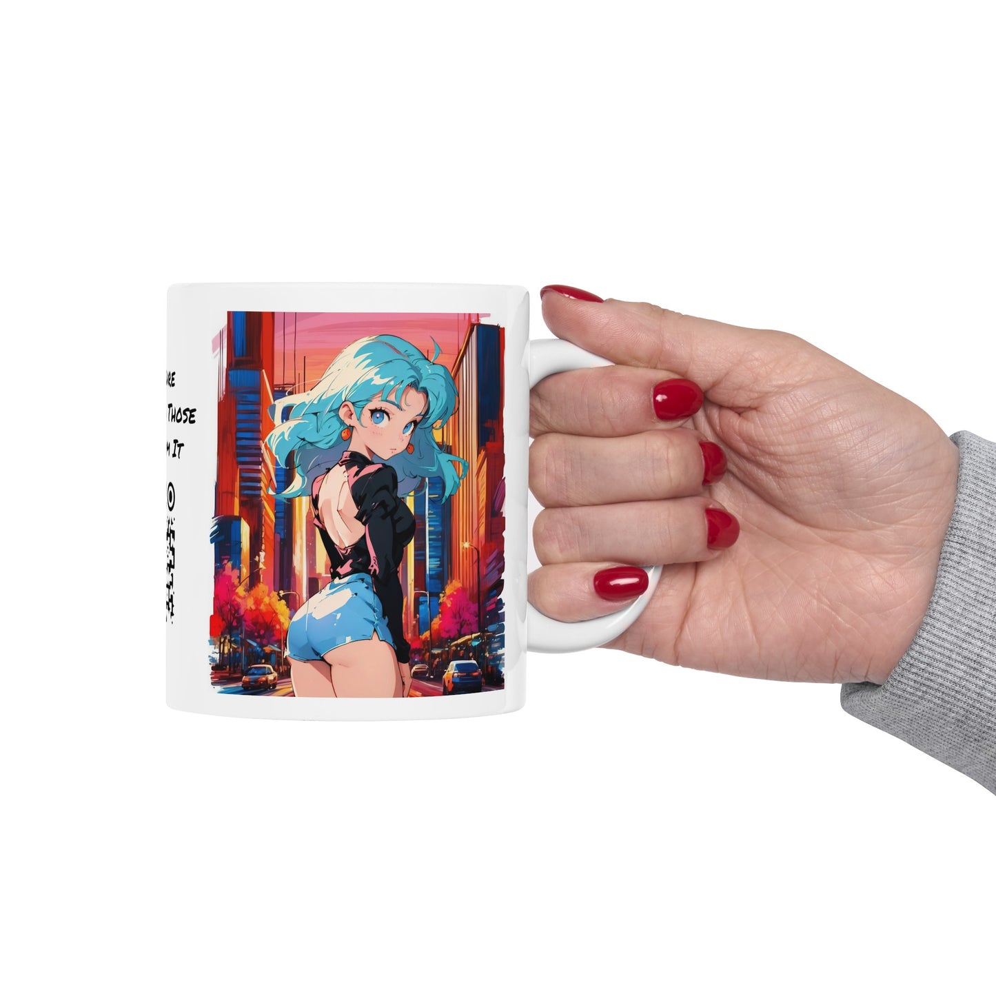 Manhattan Sunset | HD Graphic | Anime |New York City Vibes | NYC | Coffee | Tea | Hot Chocolate | 11oz