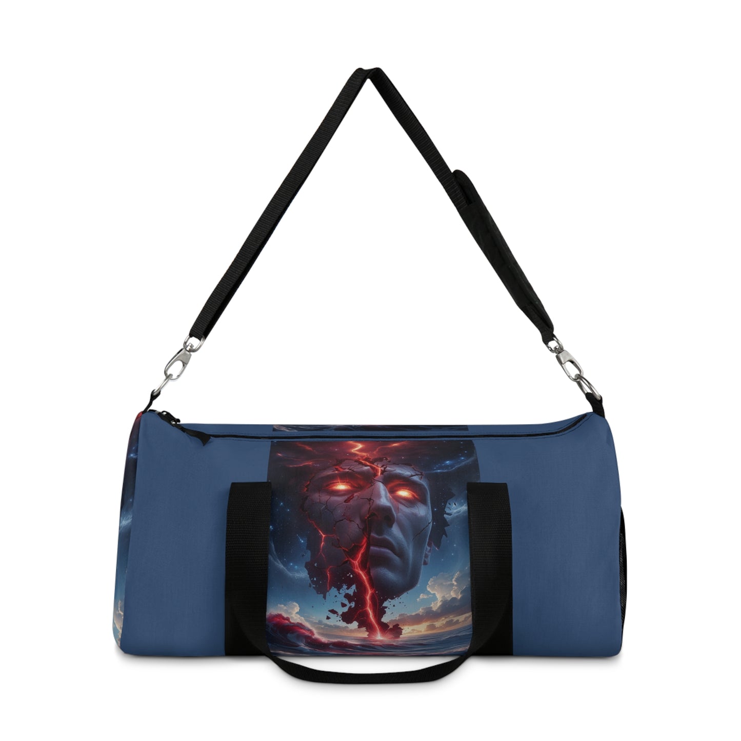 Bold Artwork Duffel Bag - Gym & Travel Tote with Sci-Fi Design