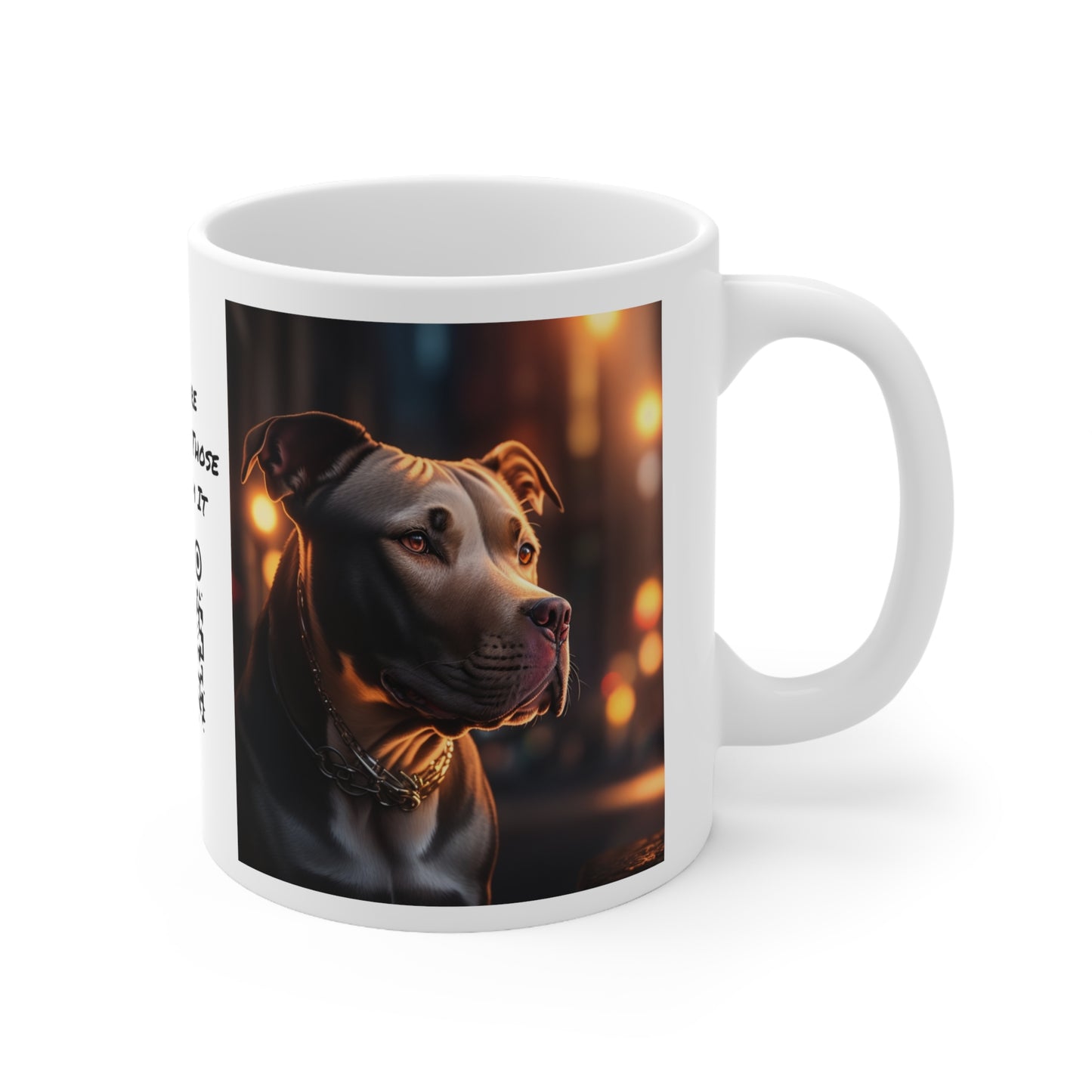 Man's Best Friend | Pitbull | HD | Dog Lover Gift | Pittie | Coffee | Tea | Hot Chocolate | Ceramic Mug | 11oz
