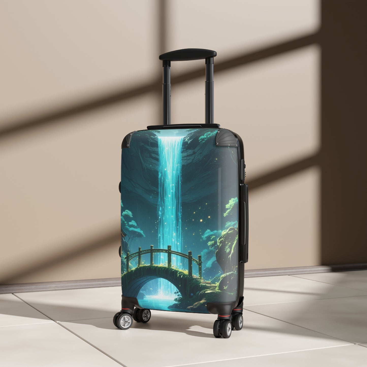 Scenic Waterfall Suitcase - Travel in Style with Adventure-Inspired Luggage